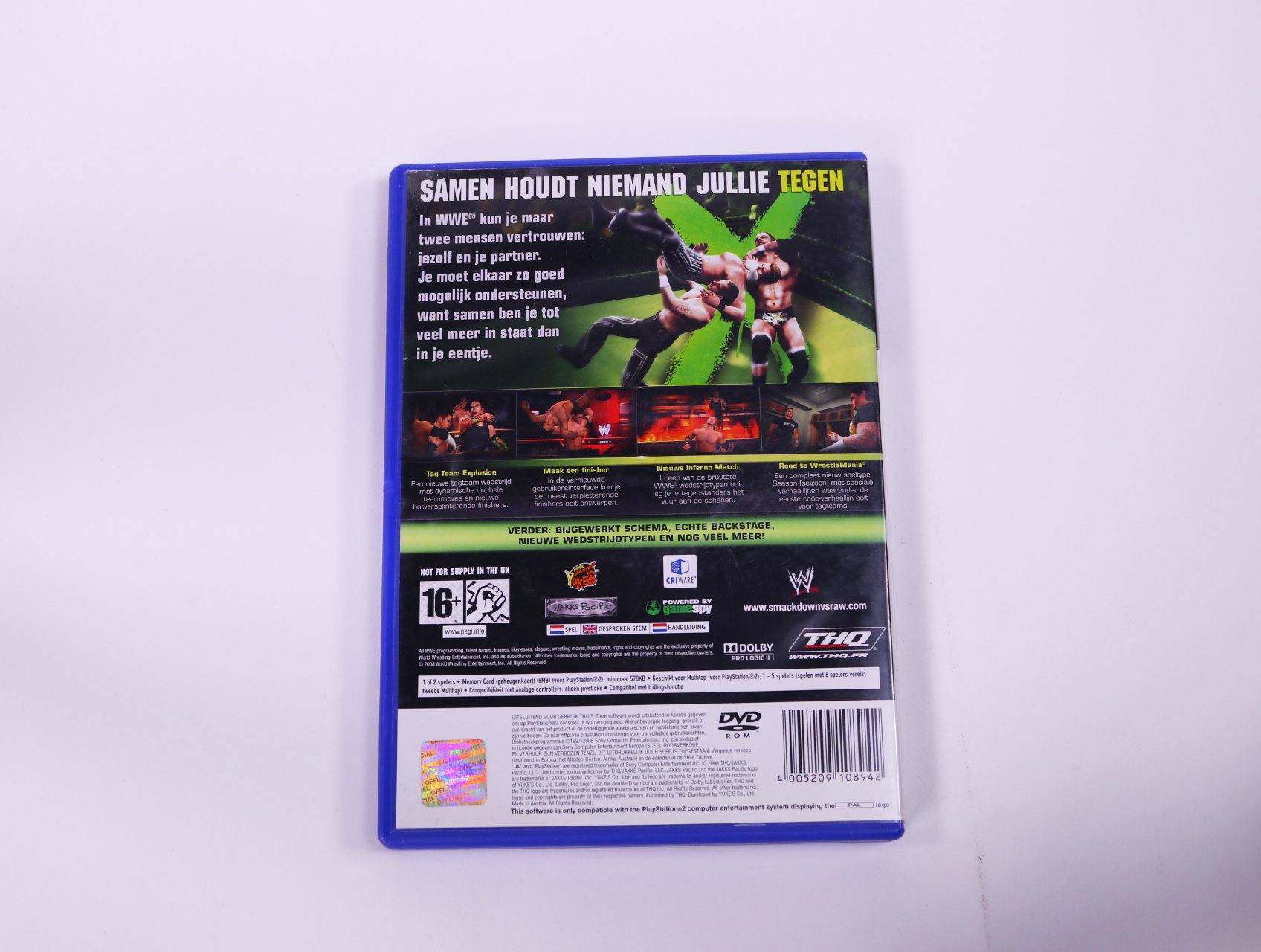 PlayStation 2 - WWE SmackDown vs. Raw 2009 - productfoto 2