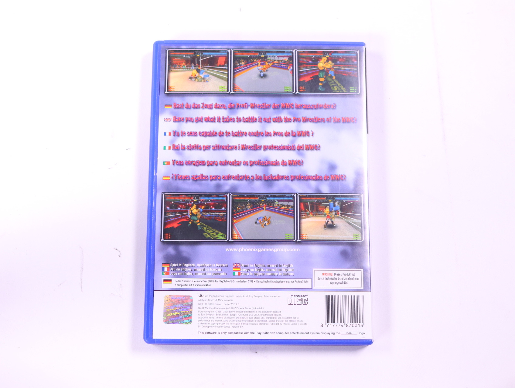PlayStation 2 - World Wrestling Championship - productfoto 2