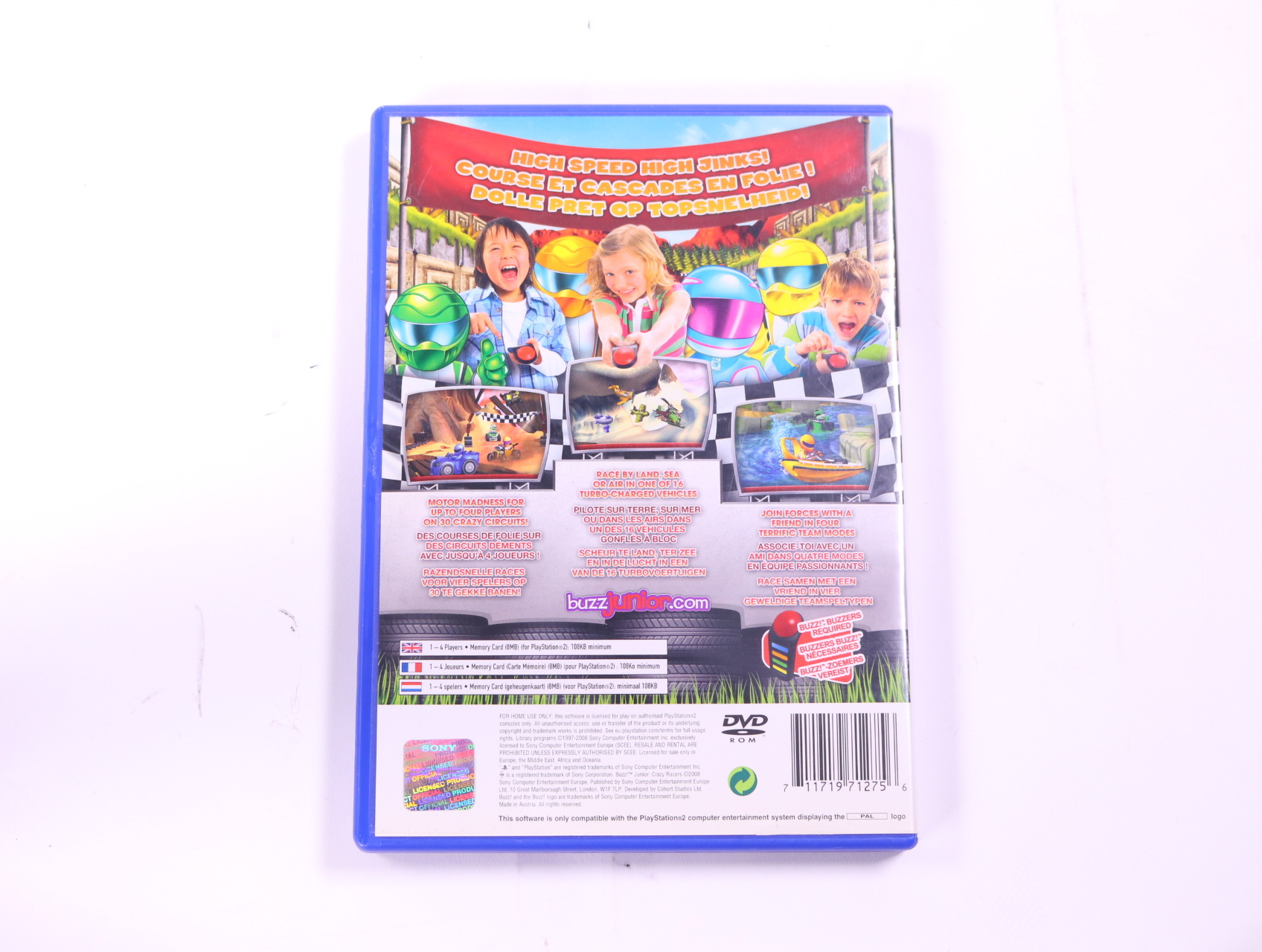 PlayStation 2 - Buzz! Junior: Crazy Racers - productfoto 2