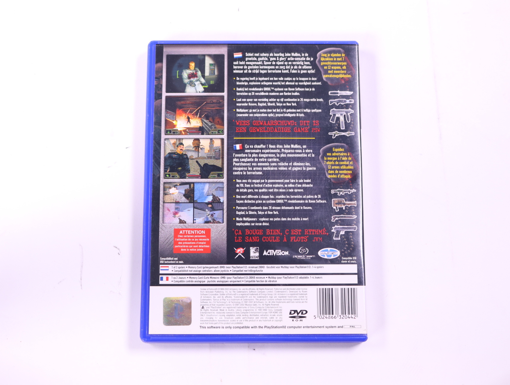 PlayStation 2 - Soldier of Fortune Gold Edition - productfoto 2
