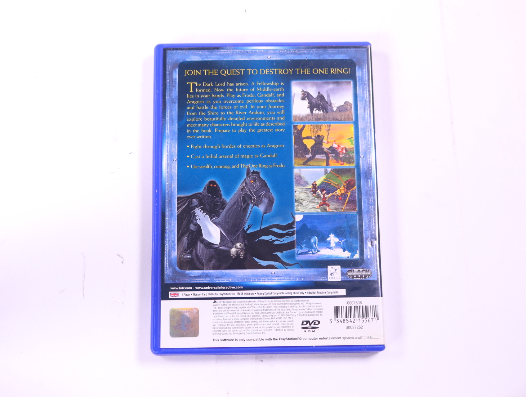 PlayStation 2 - The Lord of the Rings: The Fellowship of the Ring - productfoto 2