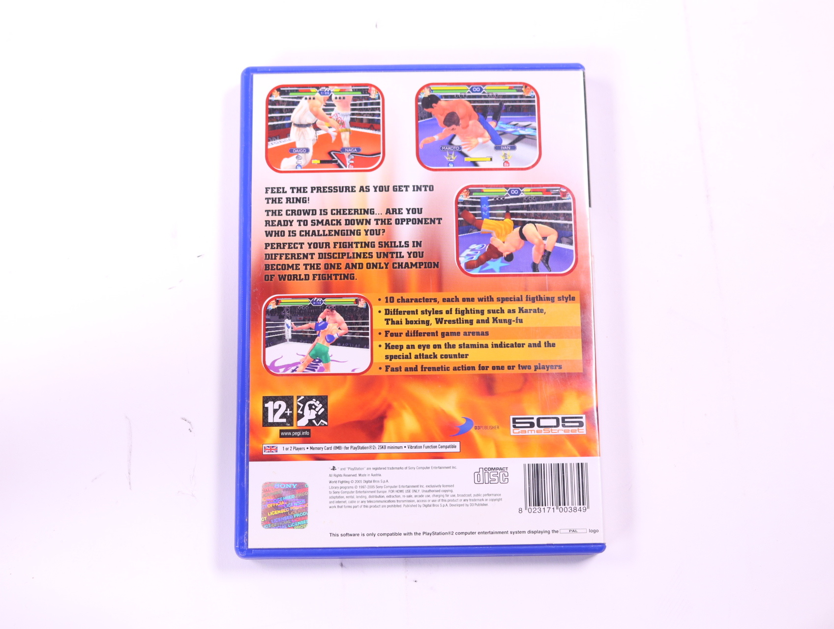 PlayStation 2 - World Fighting - productfoto 2