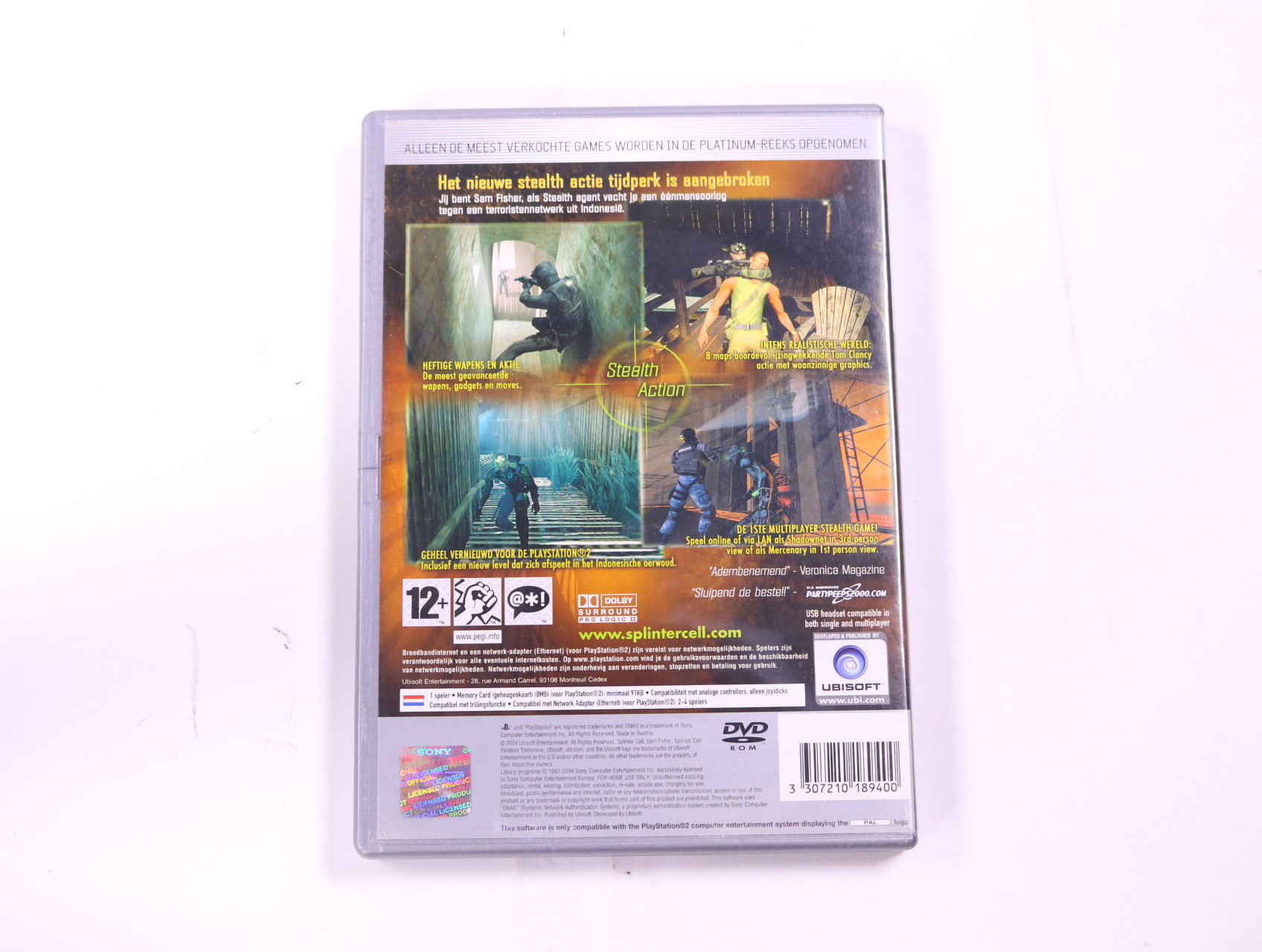 PlayStation 2 - Tom Clancy's Splinter Cell: Pandora Tomorrow [Platinum Hits] - productfoto 2