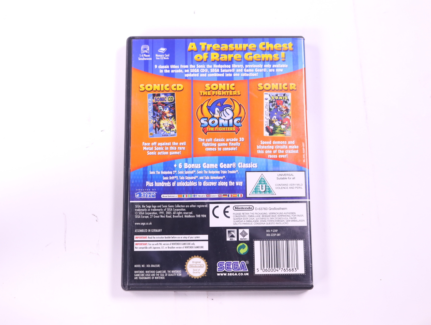 GameCube - Sonic Gems Collection - productfoto 2