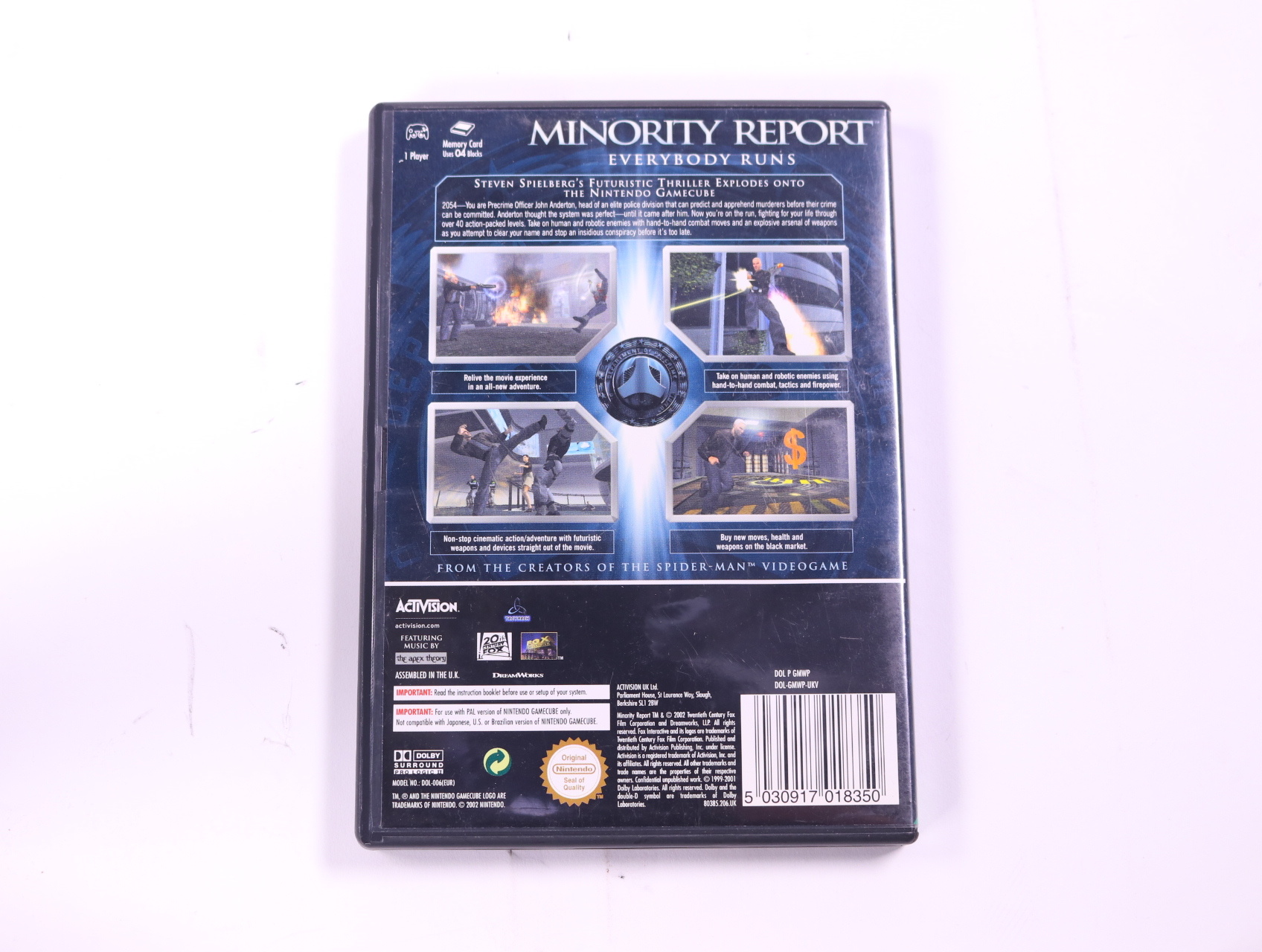 GameCube - Minority Report: Everybody Runs - productfoto 2