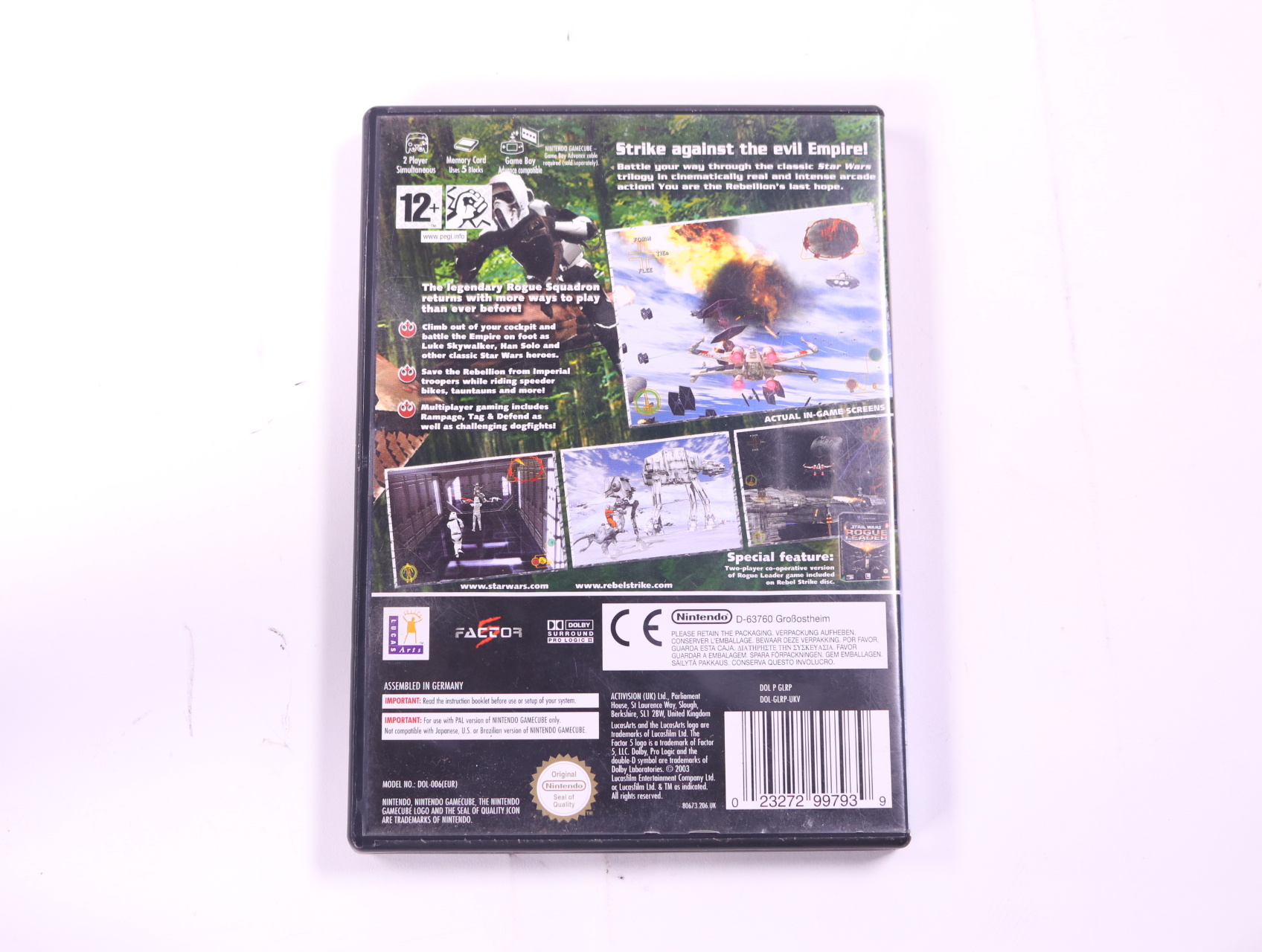 GameCube - Star Wars Rogue Squadron III: Rebel Strike - productfoto 2