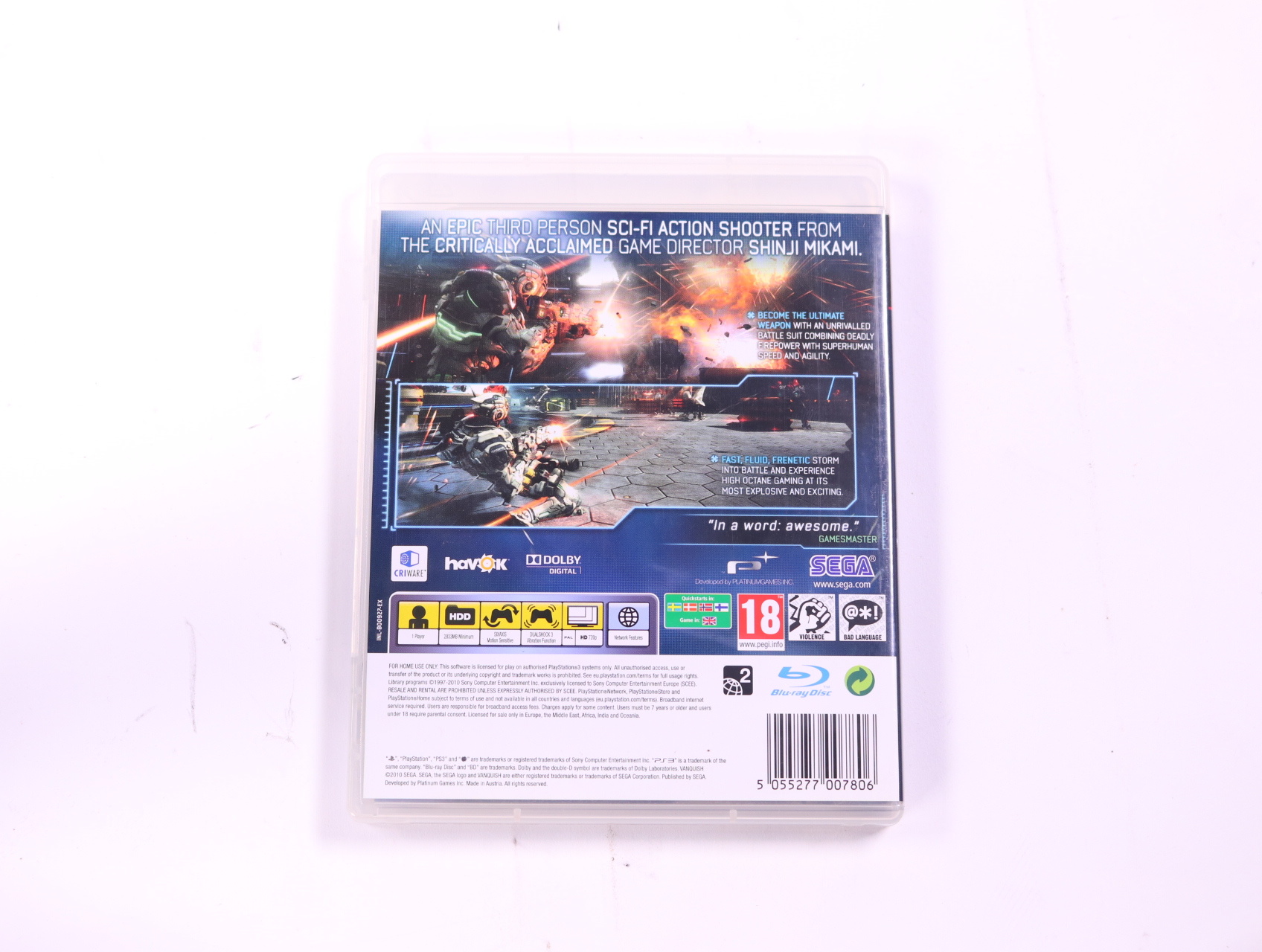 PlayStation 3 - Vanquish - productfoto 2