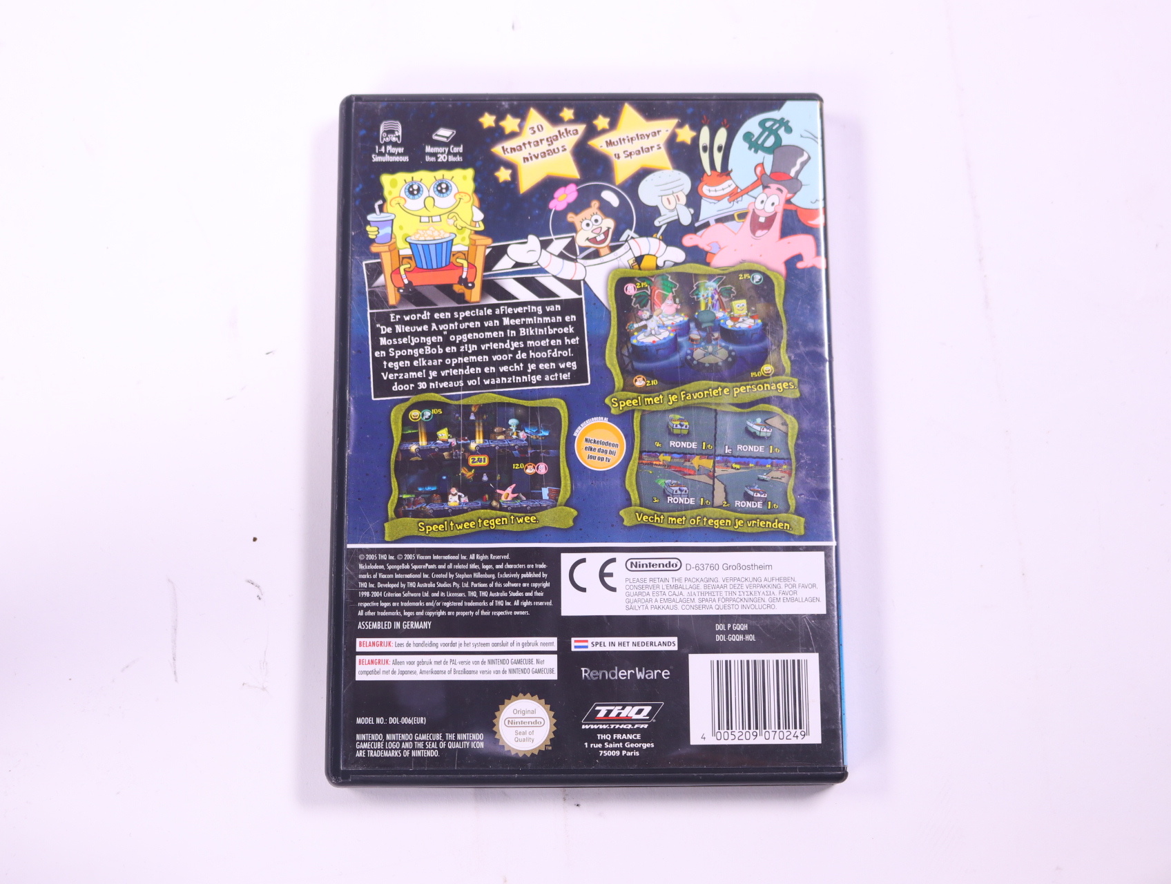 GameCube - SpongeBob SquarePants: Lights, Camera, Pants! - productfoto 2