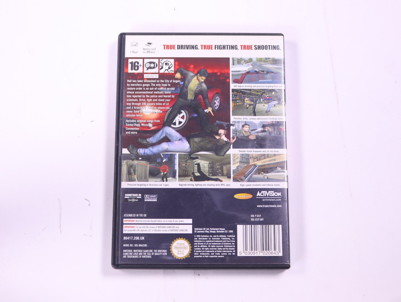 GameCube - True Crime: Streets of LA - productfoto 2