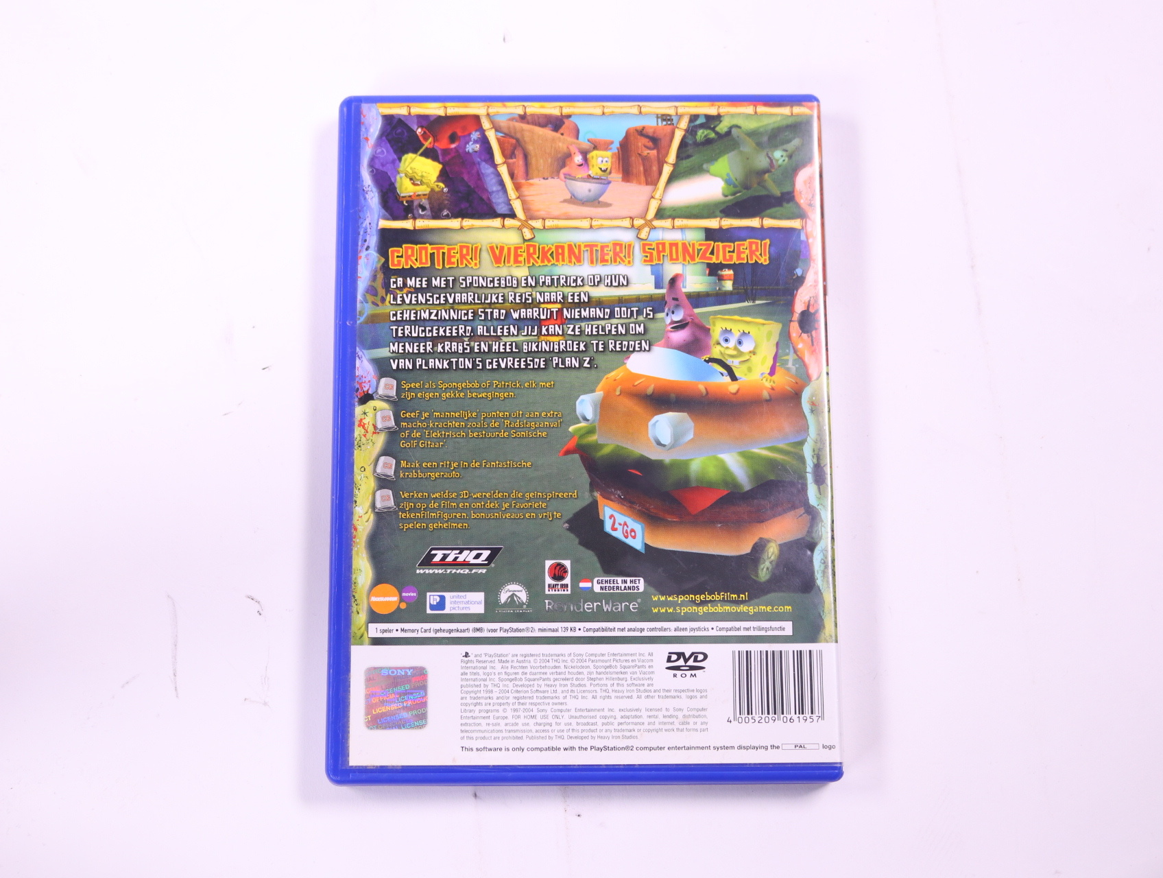 PlayStation 2 - SpongeBob SquarePants: The Movie - productfoto 2