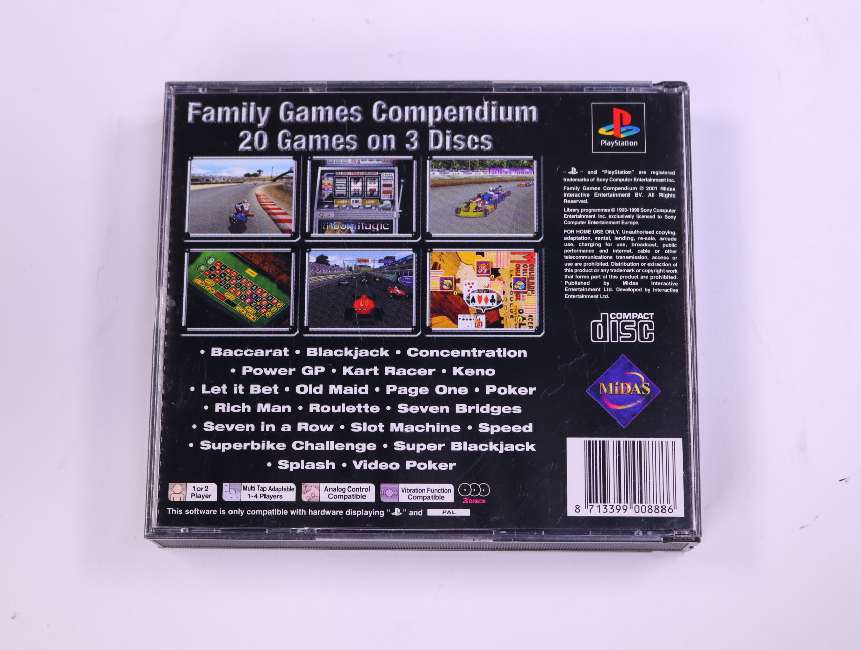 PlayStation 1 - Family Games Compendium - productfoto 2