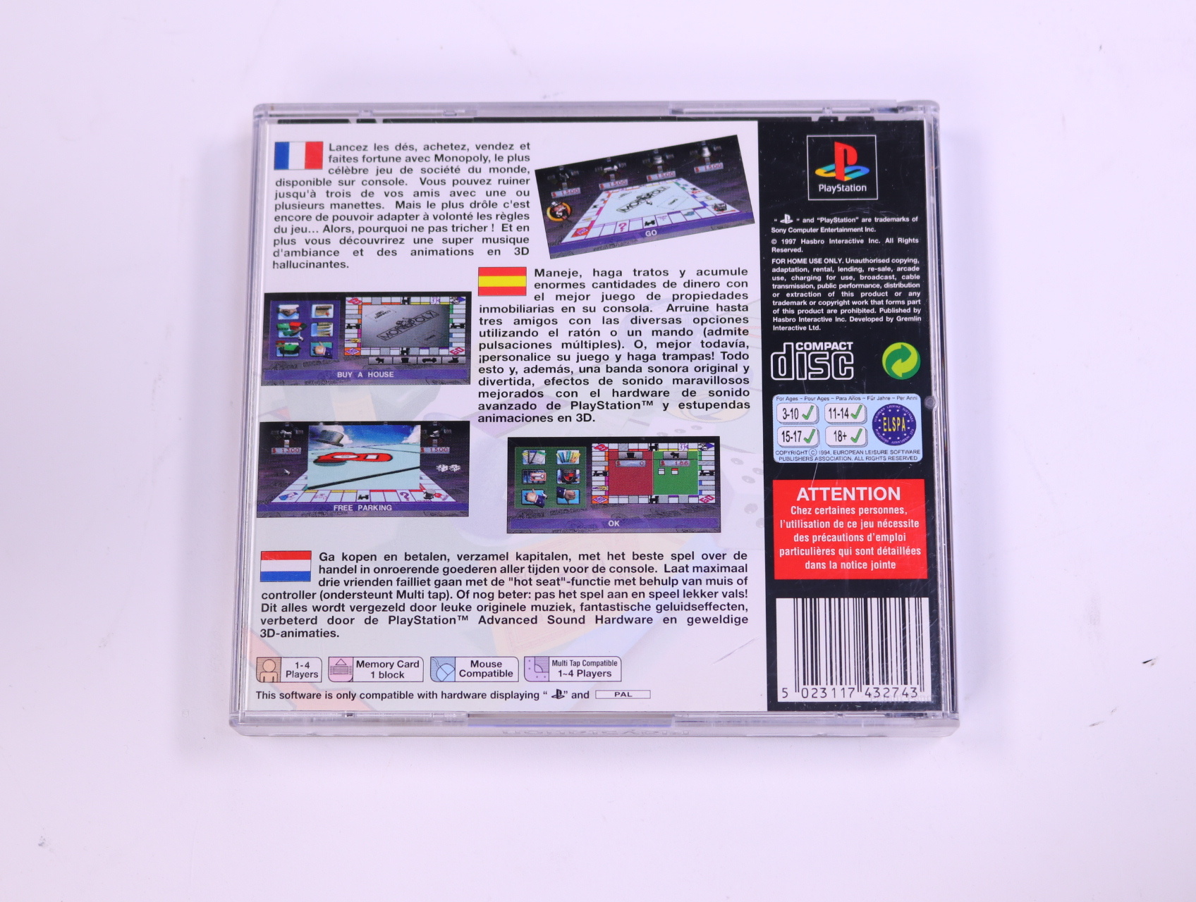 PlayStation 1 - Monopoly - productfoto 2