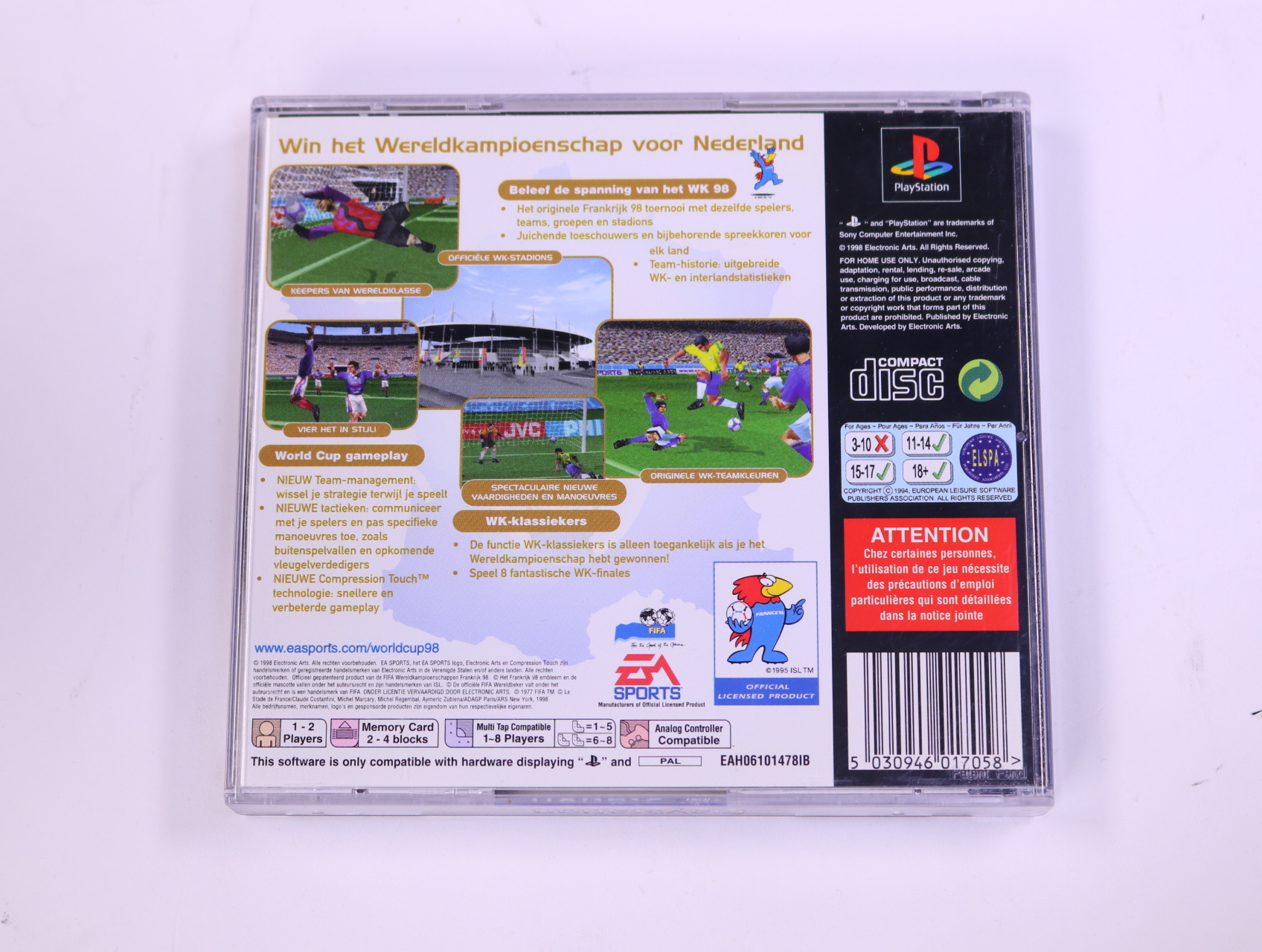 PlayStation 1 - World Cup 98 - productfoto 2