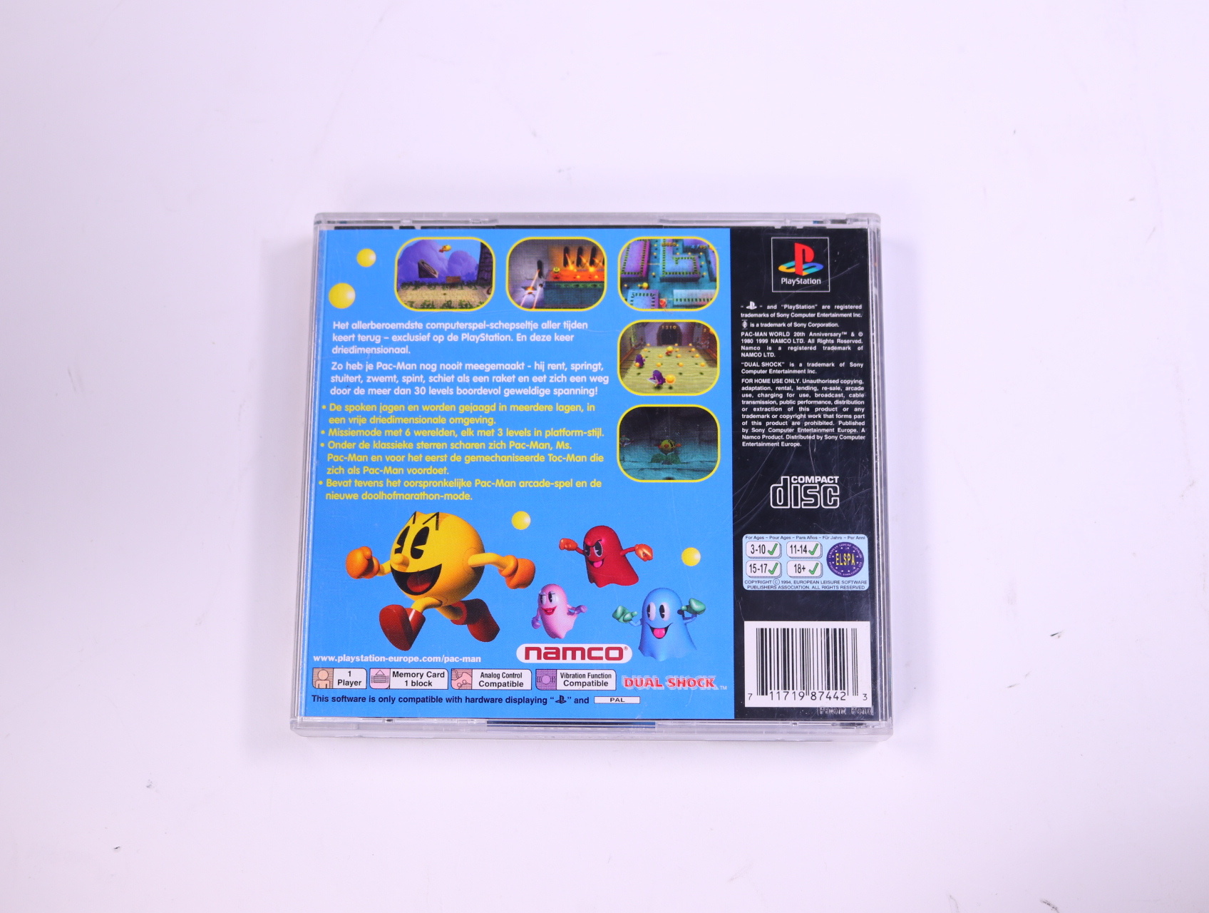 PlayStation 1 - Pac-Man World - productfoto 2