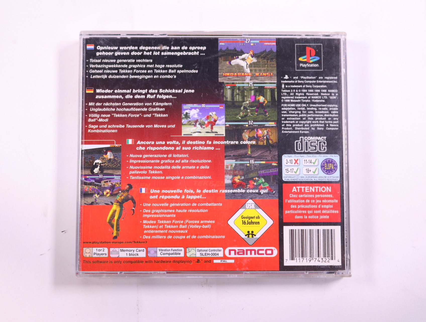 PlayStation 1 - Tekken 3 - productfoto 3