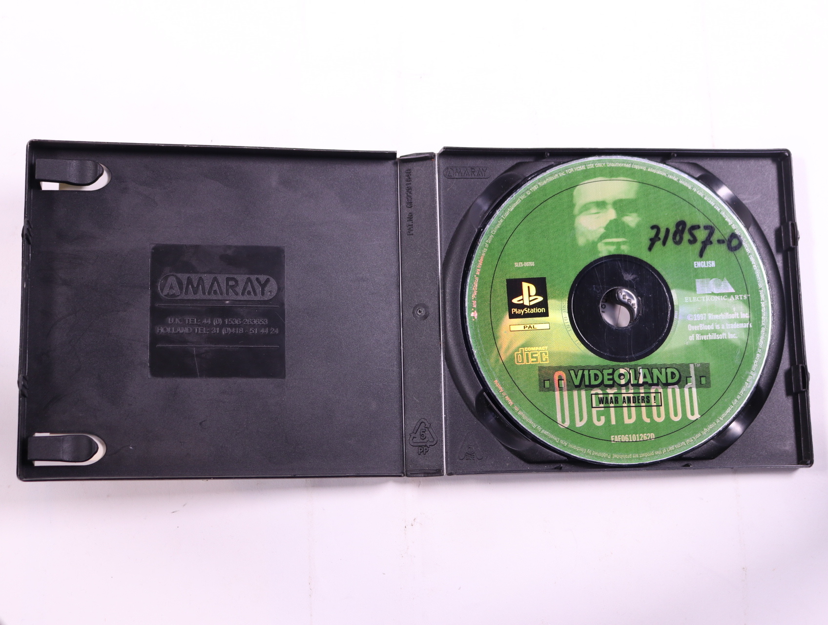 PlayStation 1 - OverBlood A3-D Sci-Fi Adventure [No Manual] - productfoto 2