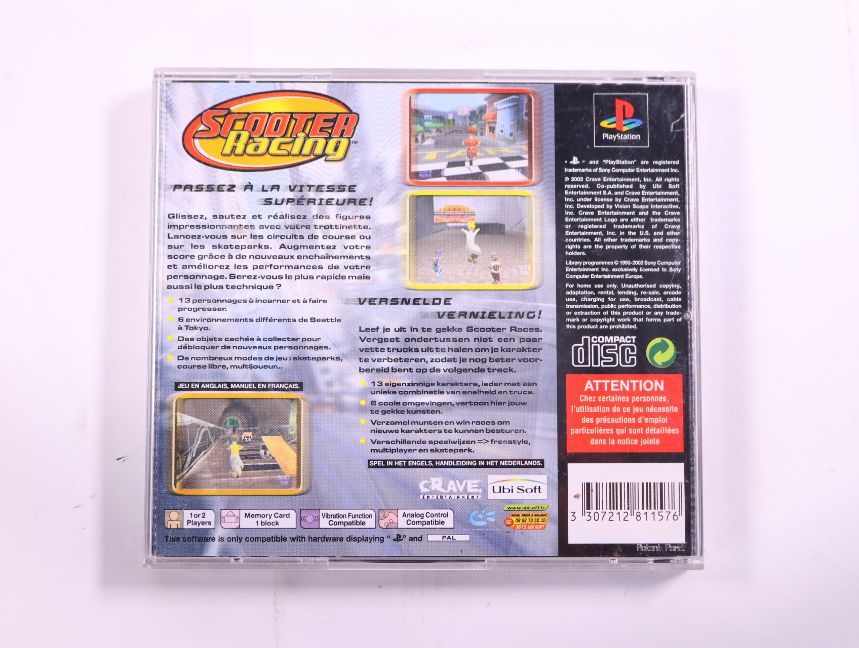 PlayStation 1 - Scooter Racing - productfoto 3