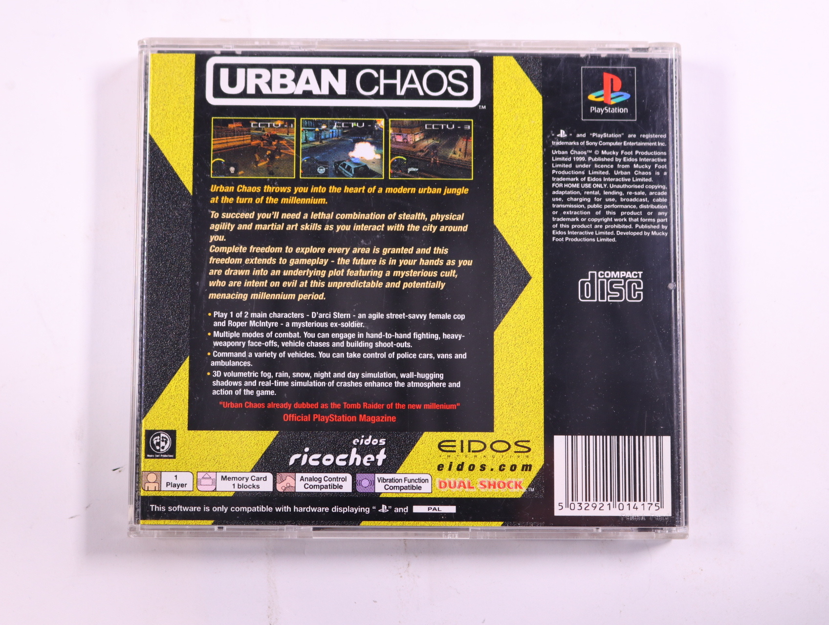 PlayStation 1 - Urban Chaos - productfoto 3
