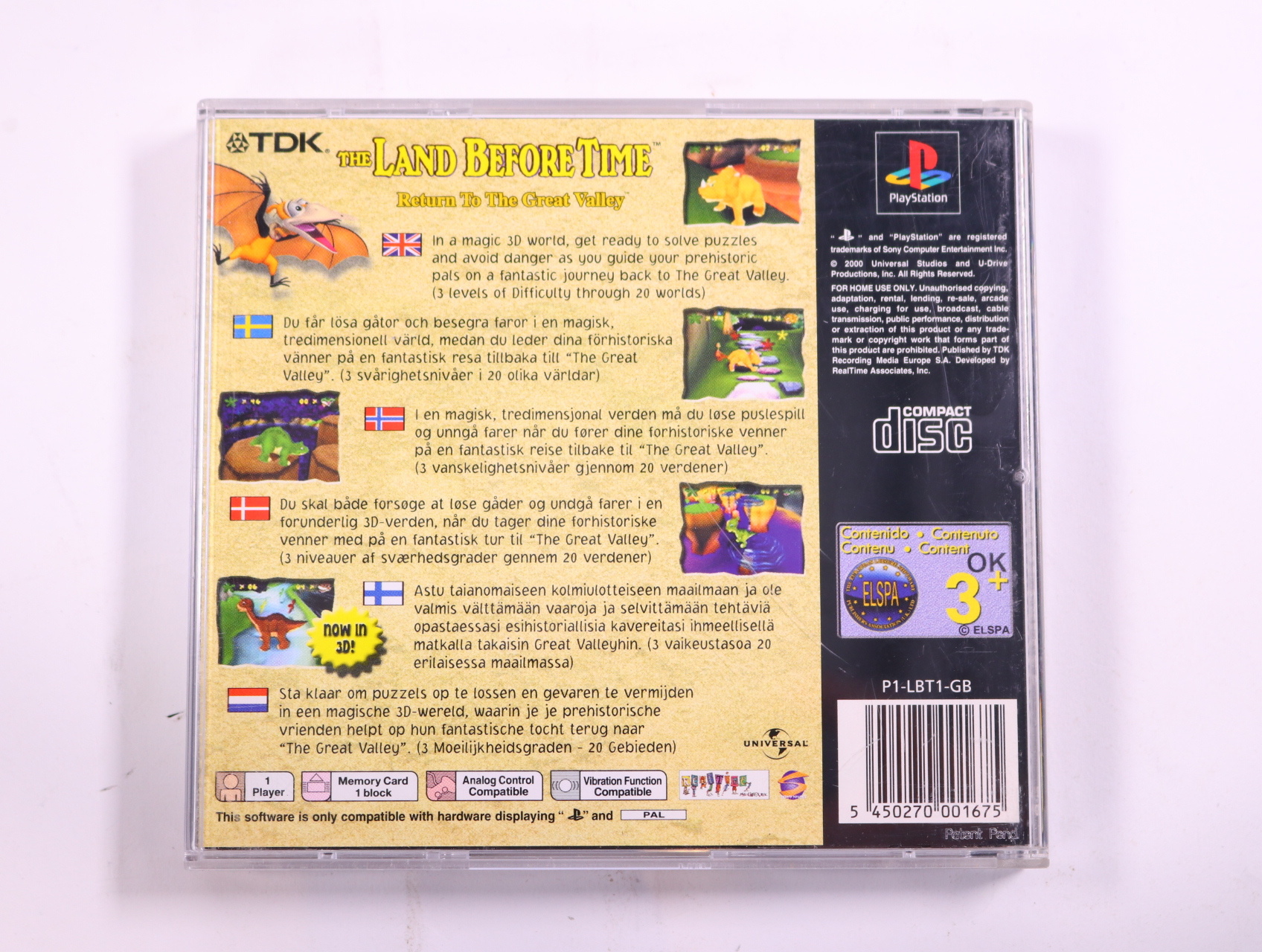 PlayStation 1 - The Land Before Time - productfoto 3