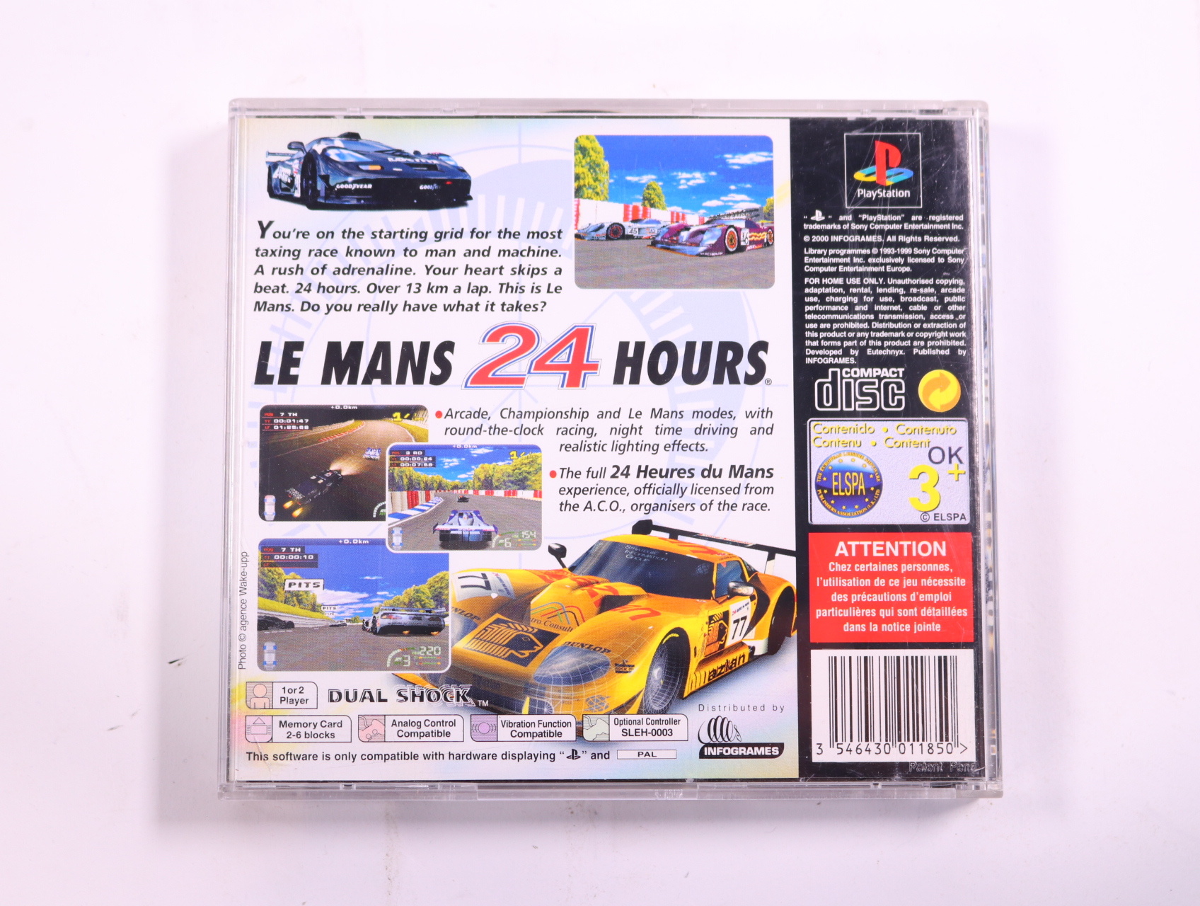 PlayStation 1 - Le Mans 24 Hours - productfoto 3