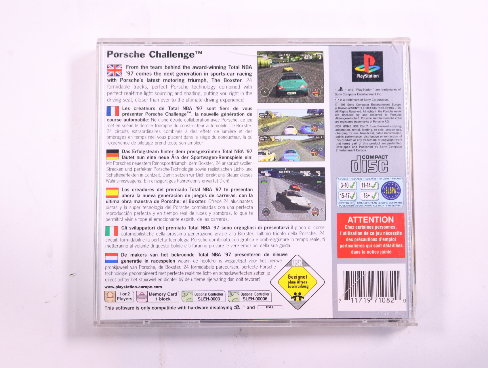 PlayStation 1 - Porsche Challenge [Platinum] - productfoto 3