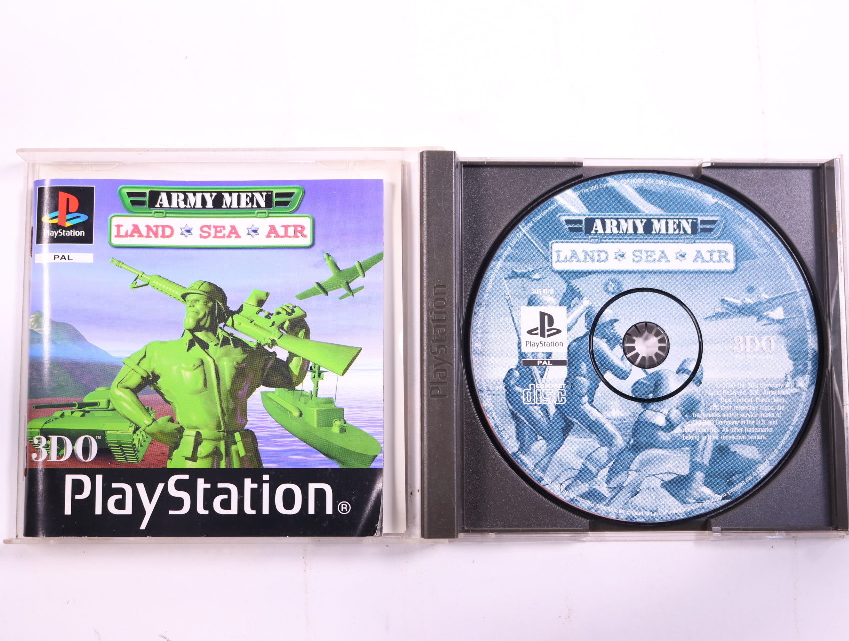 PlayStation 1 - Army Men: Land, Sea, Air - productfoto 2