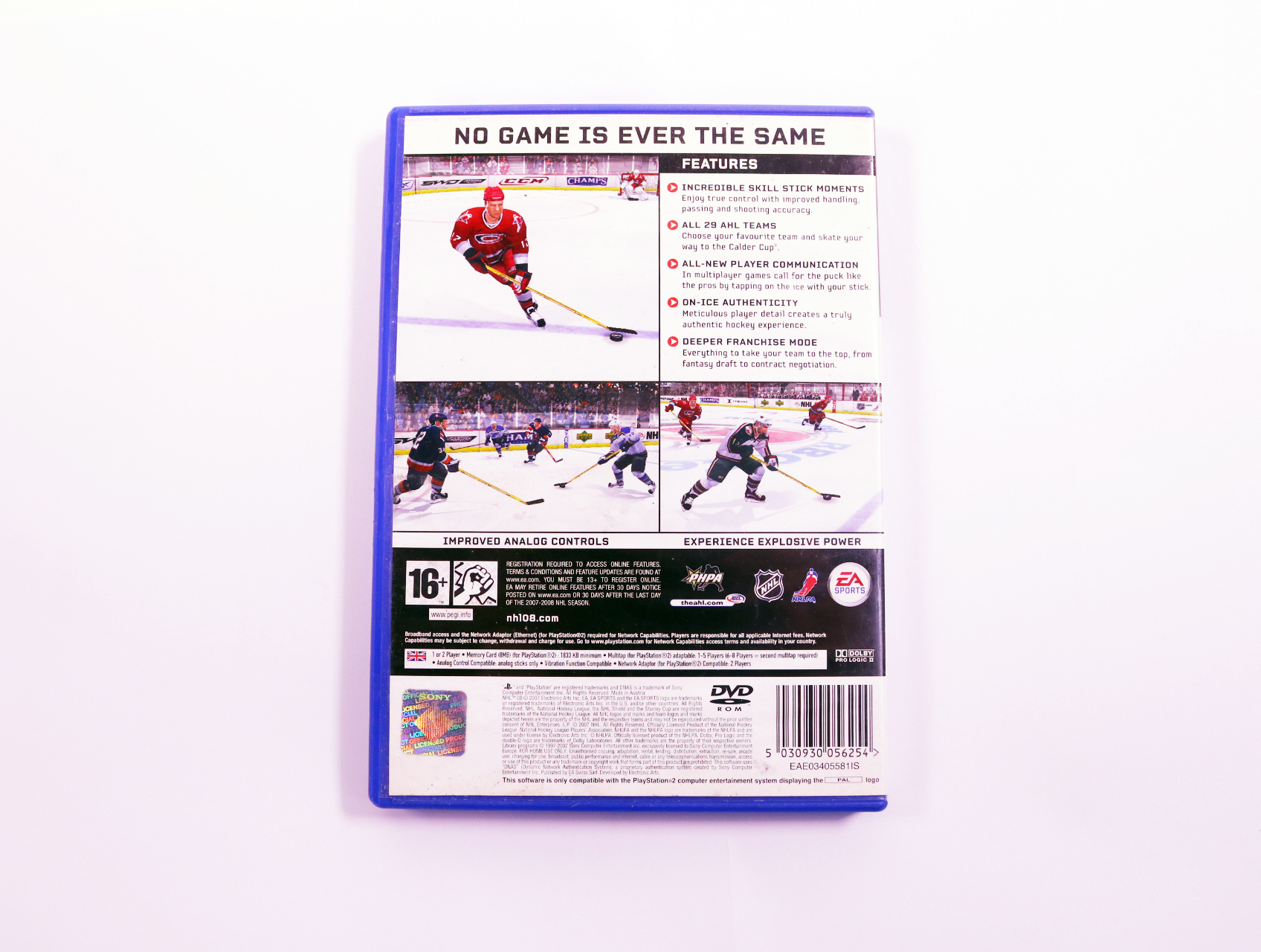 PlayStation 2 - NHL 08 - productfoto 2