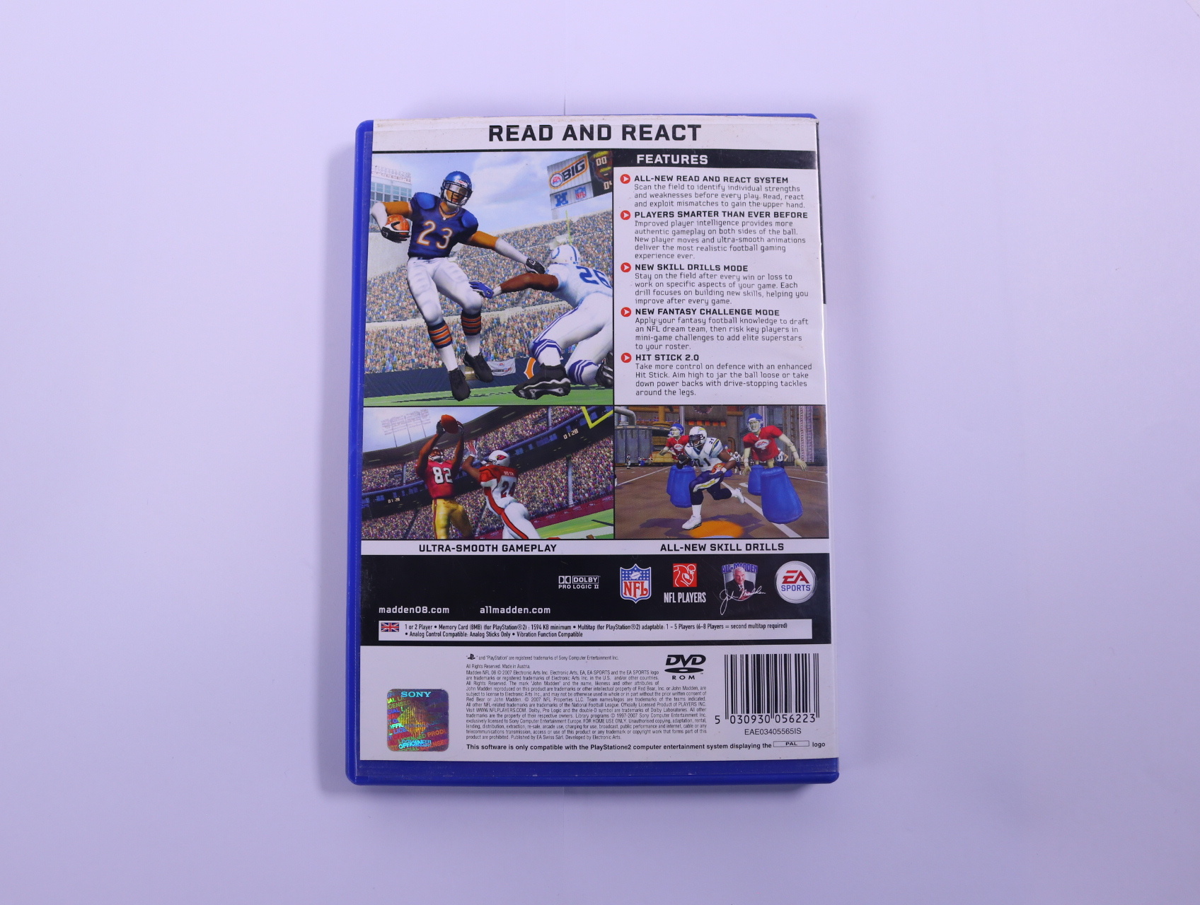 PlayStation 2 - Madden NFL 08 - productfoto 2