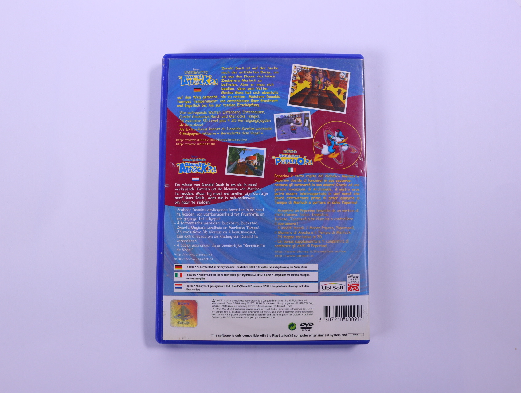PlayStation 2 - Donald Duck: Quack Attack - productfoto 2