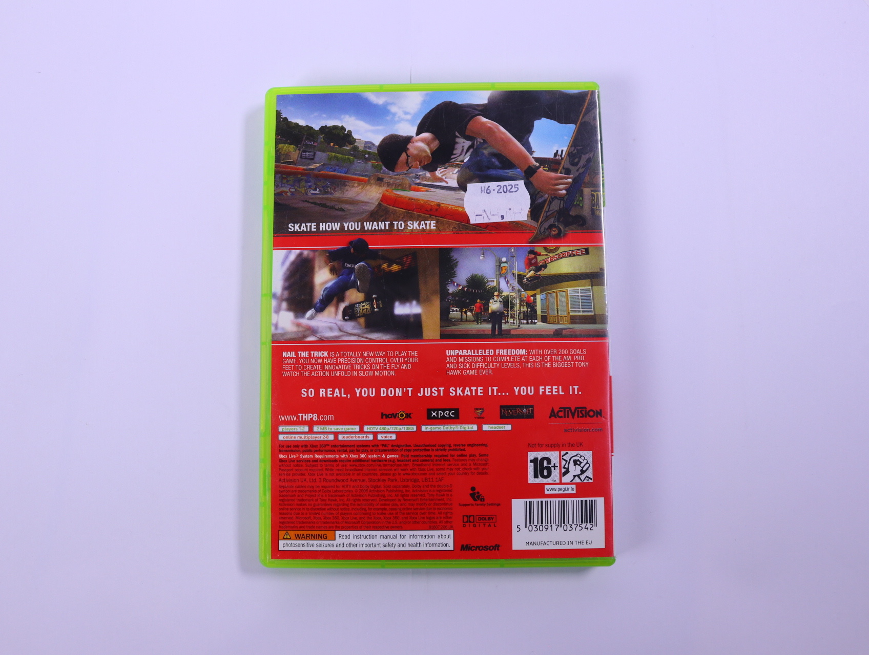 Xbox 360 - Tony Hawk's Project 8 - productfoto 2