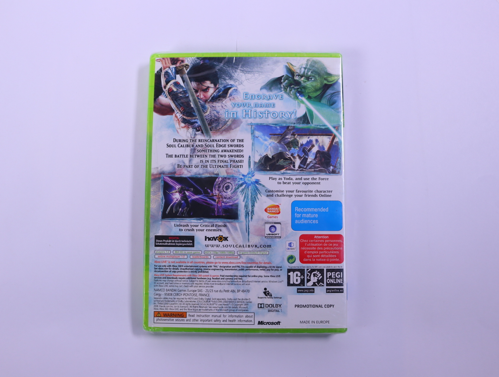 Xbox 360 - Soul Calibur IV [Sealed] - productfoto 2