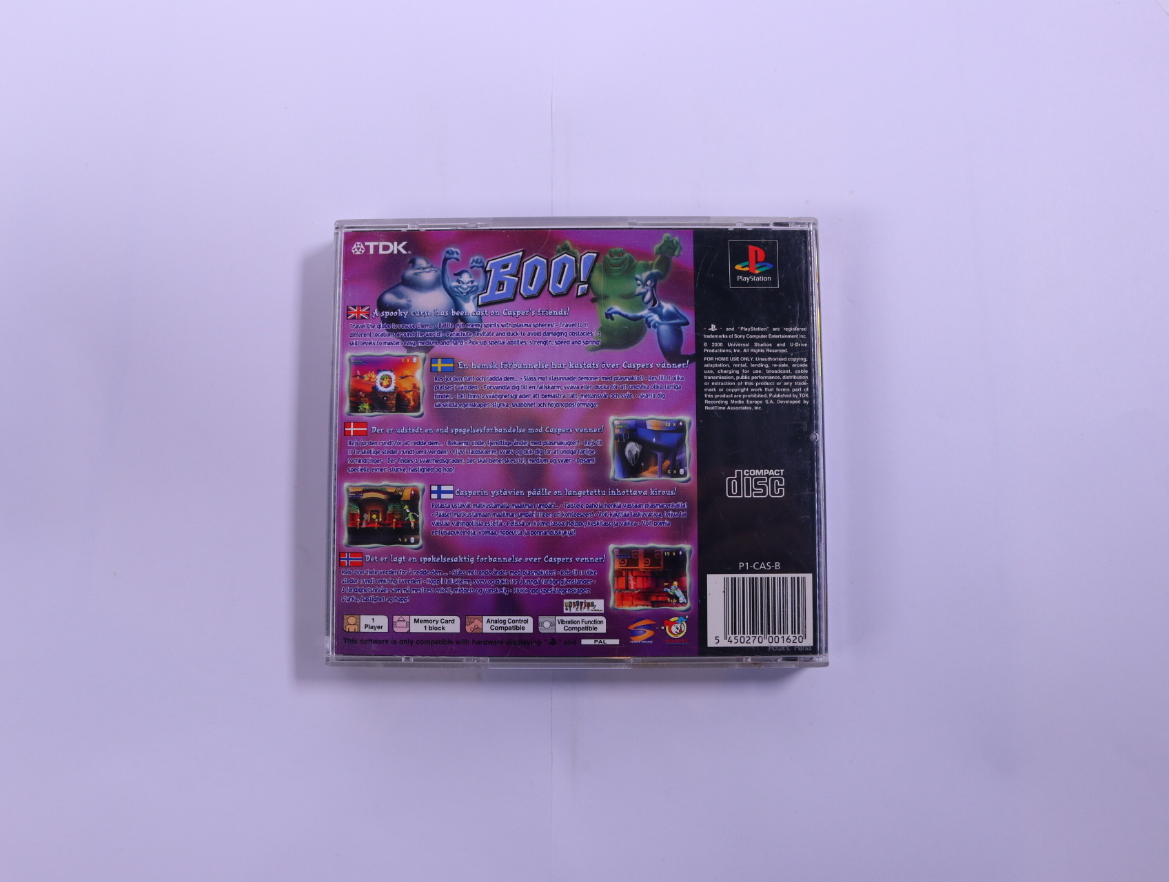 PlayStation 1 - Casper: Friends Around the World - productfoto 2