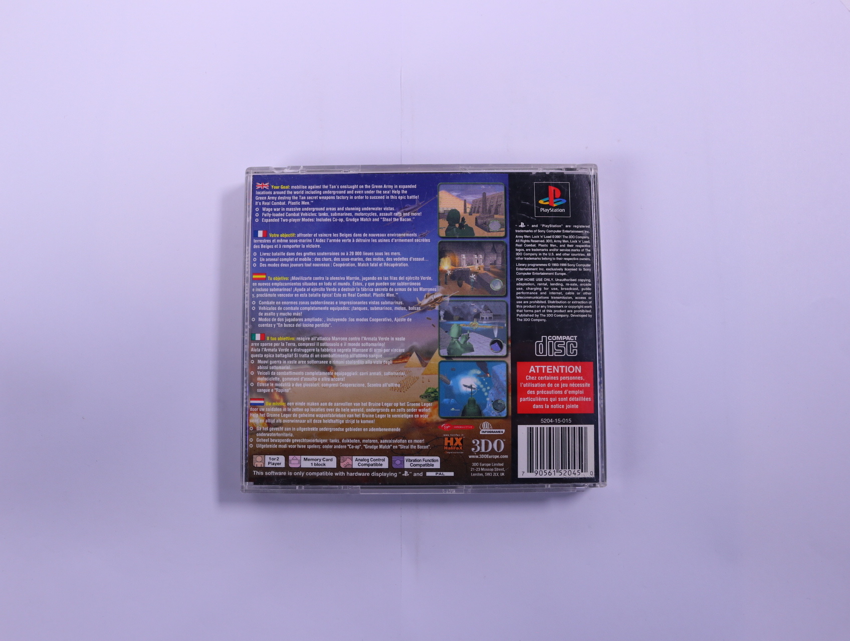 PlayStation 1 - Die Hard Trilogy [Platinum] [No Manual] - productfoto 2