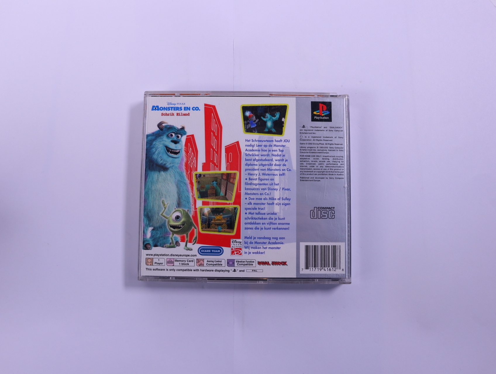 PlayStation 1 - Monsters en Co Schrik Eiland [Platinum] - productfoto 2
