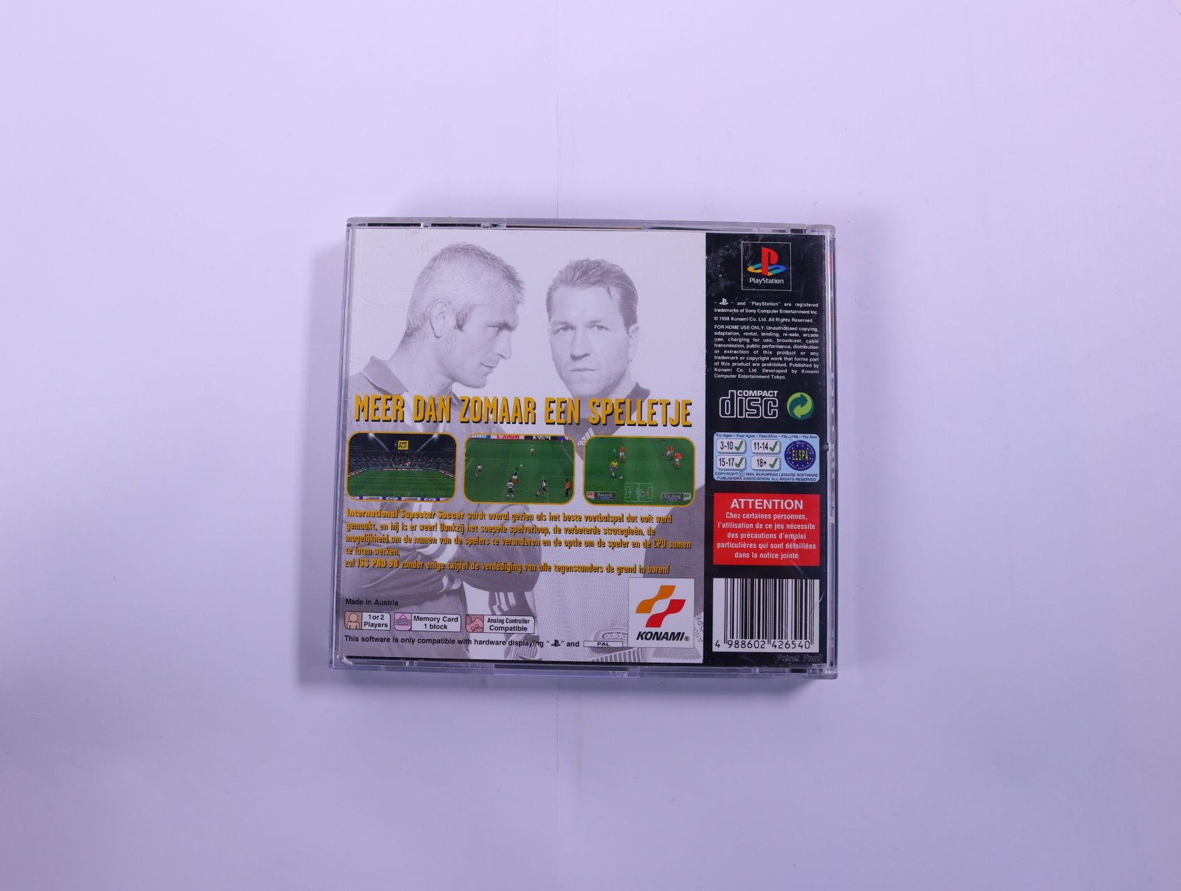 PlayStation 1 - International Superstar Soccer Pro 98 - productfoto 2
