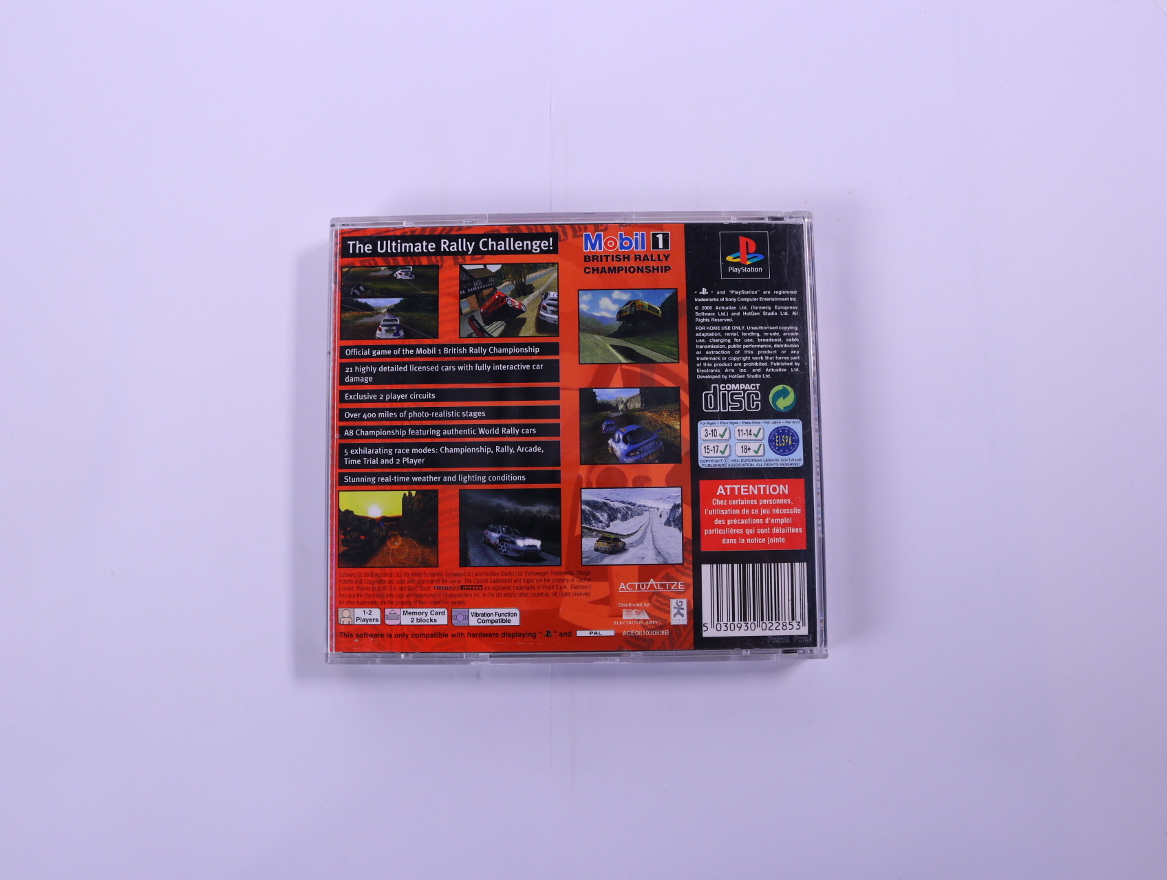 PlayStation 1 - Rally Championship - productfoto 2