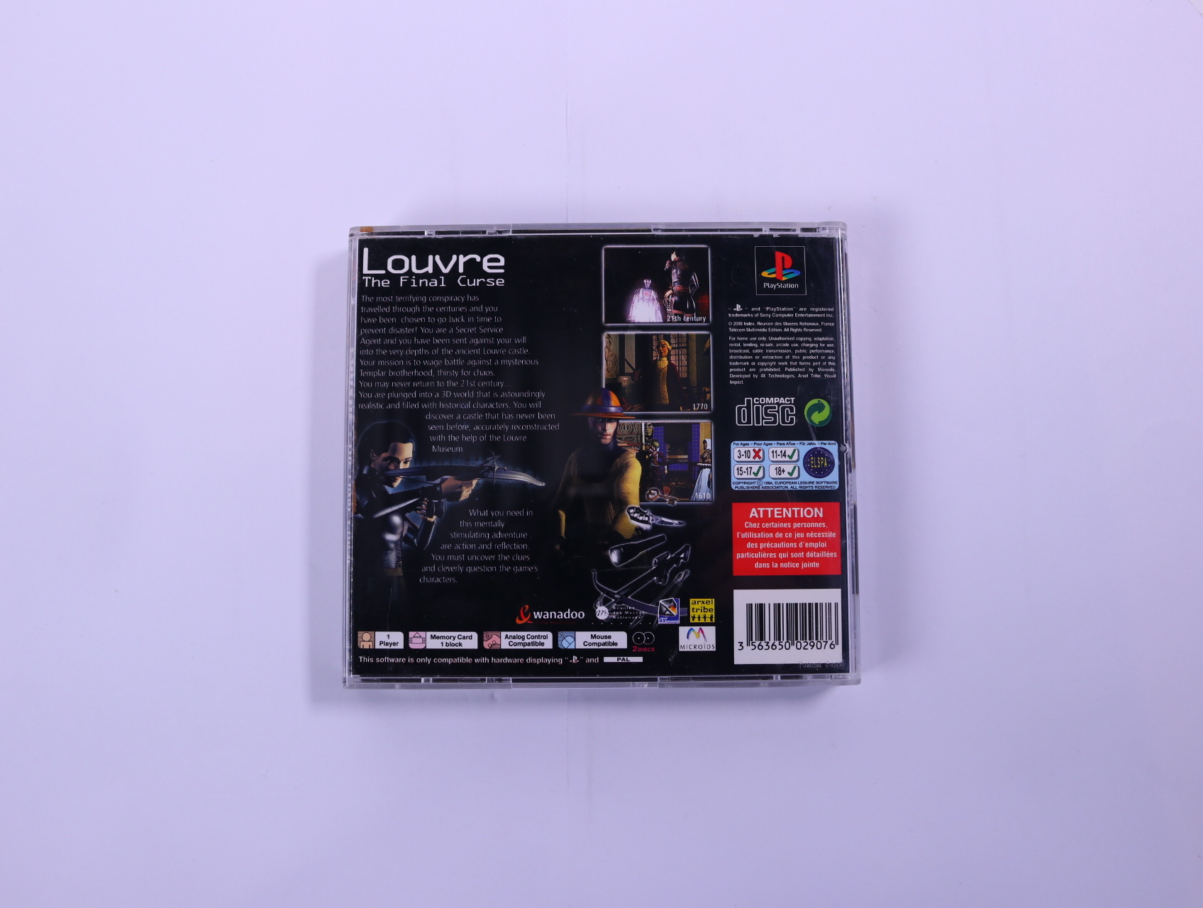 PlayStation 1 - Louvre: The Final Curse - productfoto 2