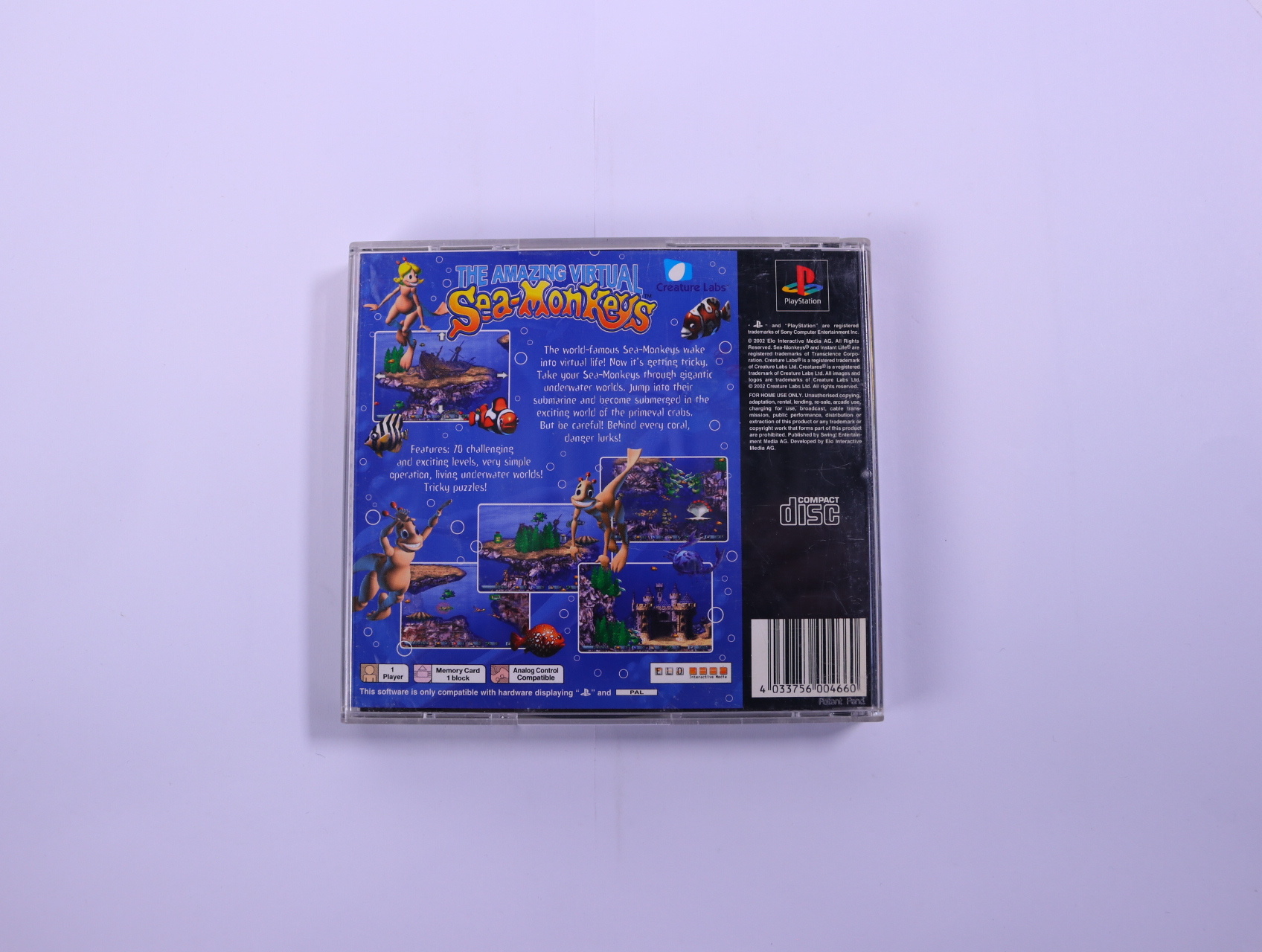 PlayStation 1 - The Amazing Virtual Sea Monkeys - productfoto 2