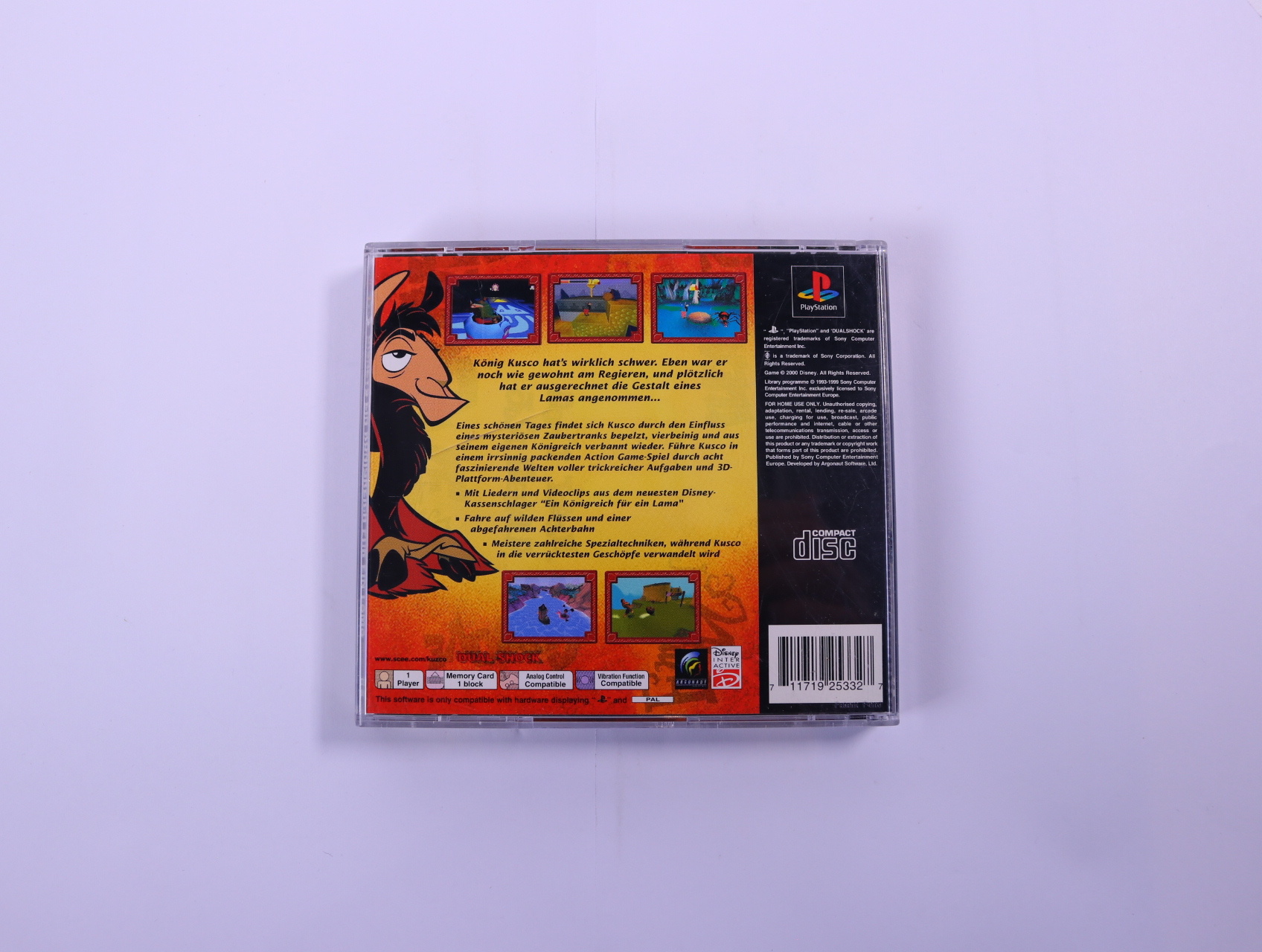 PlayStation 1 - Ein Königreich für ein Lama - productfoto 2