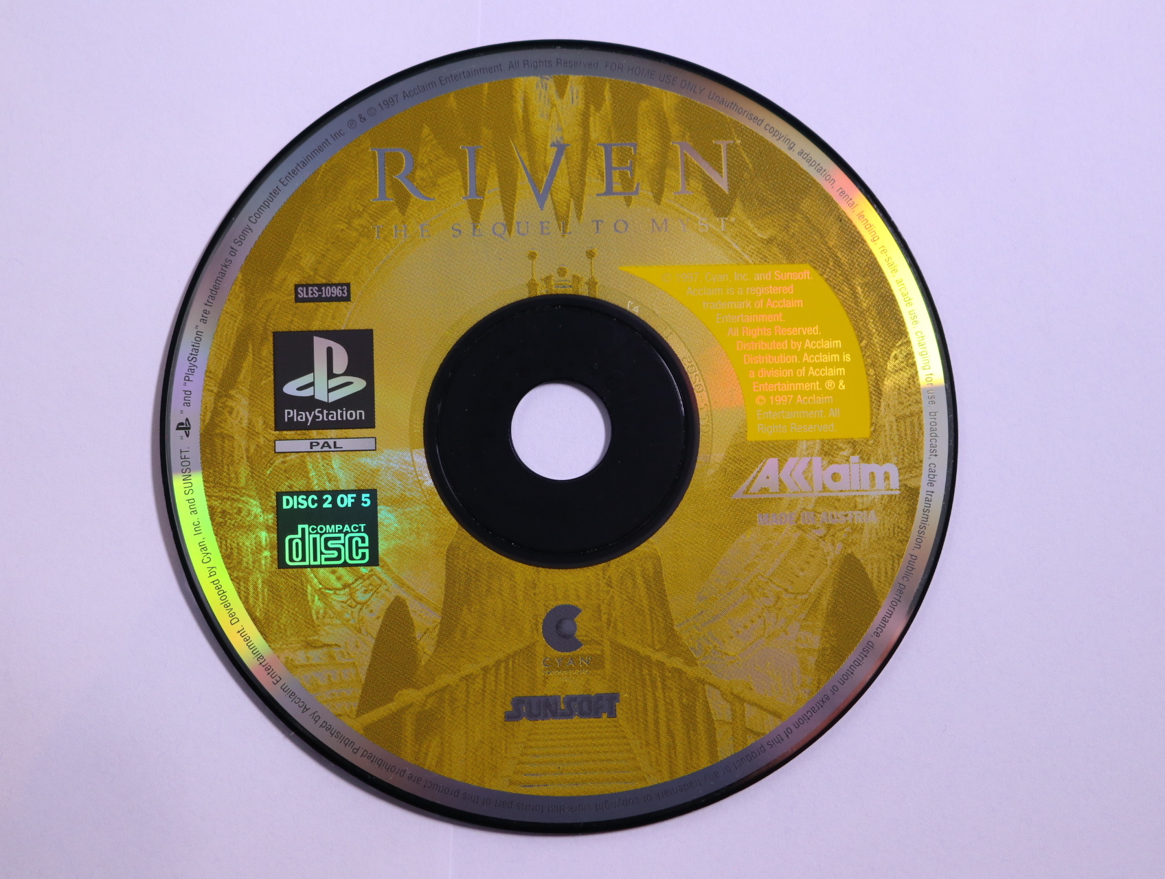 PlayStation 1 - Riven: The Sequel to Myst [All Disc] [Geen Boekje] - Cyan Worlds - productfoto 4
