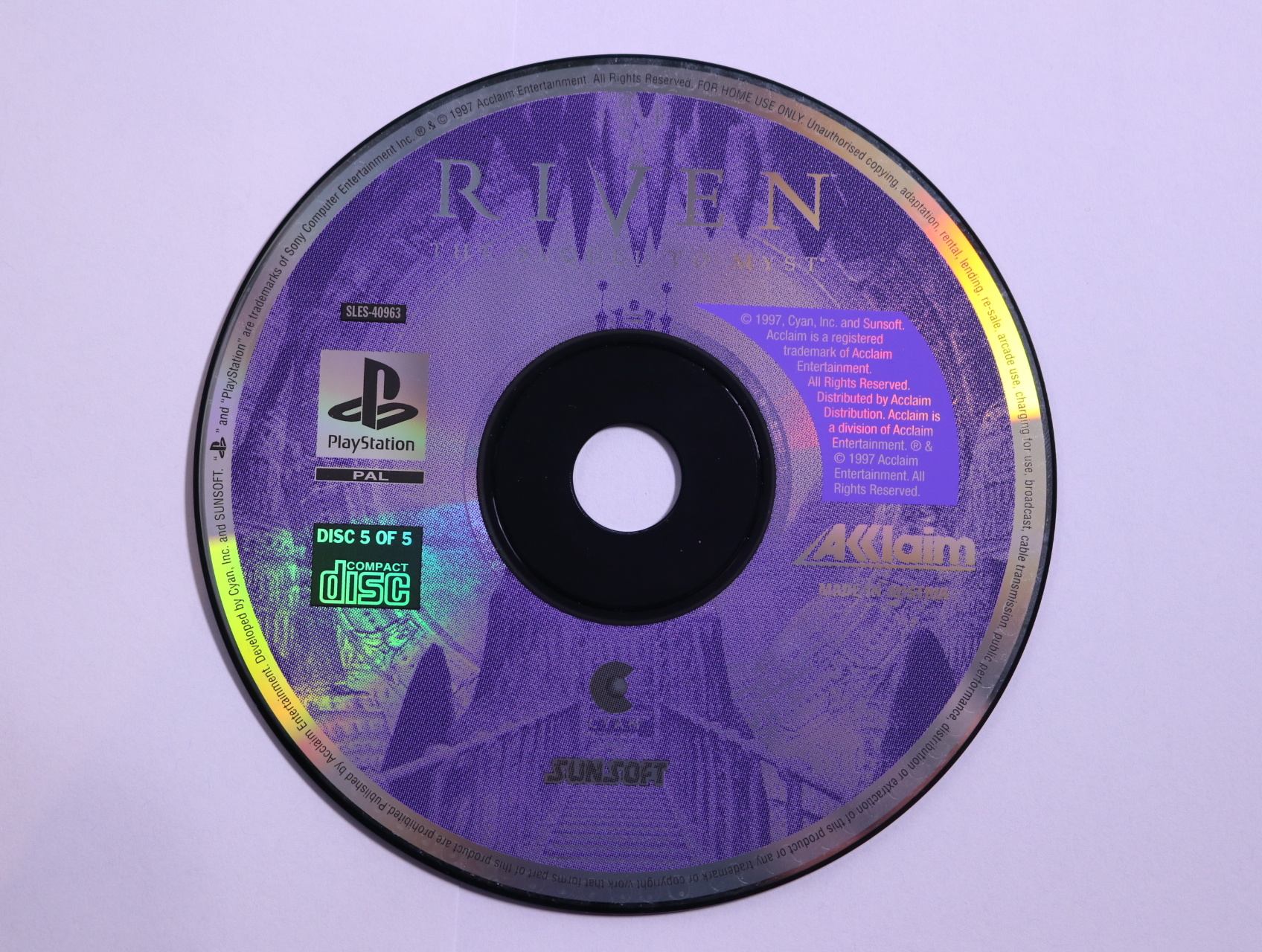 PlayStation 1 - Riven: The Sequel to Myst [All Disc] [Geen Boekje] - Cyan Worlds - productfoto 7