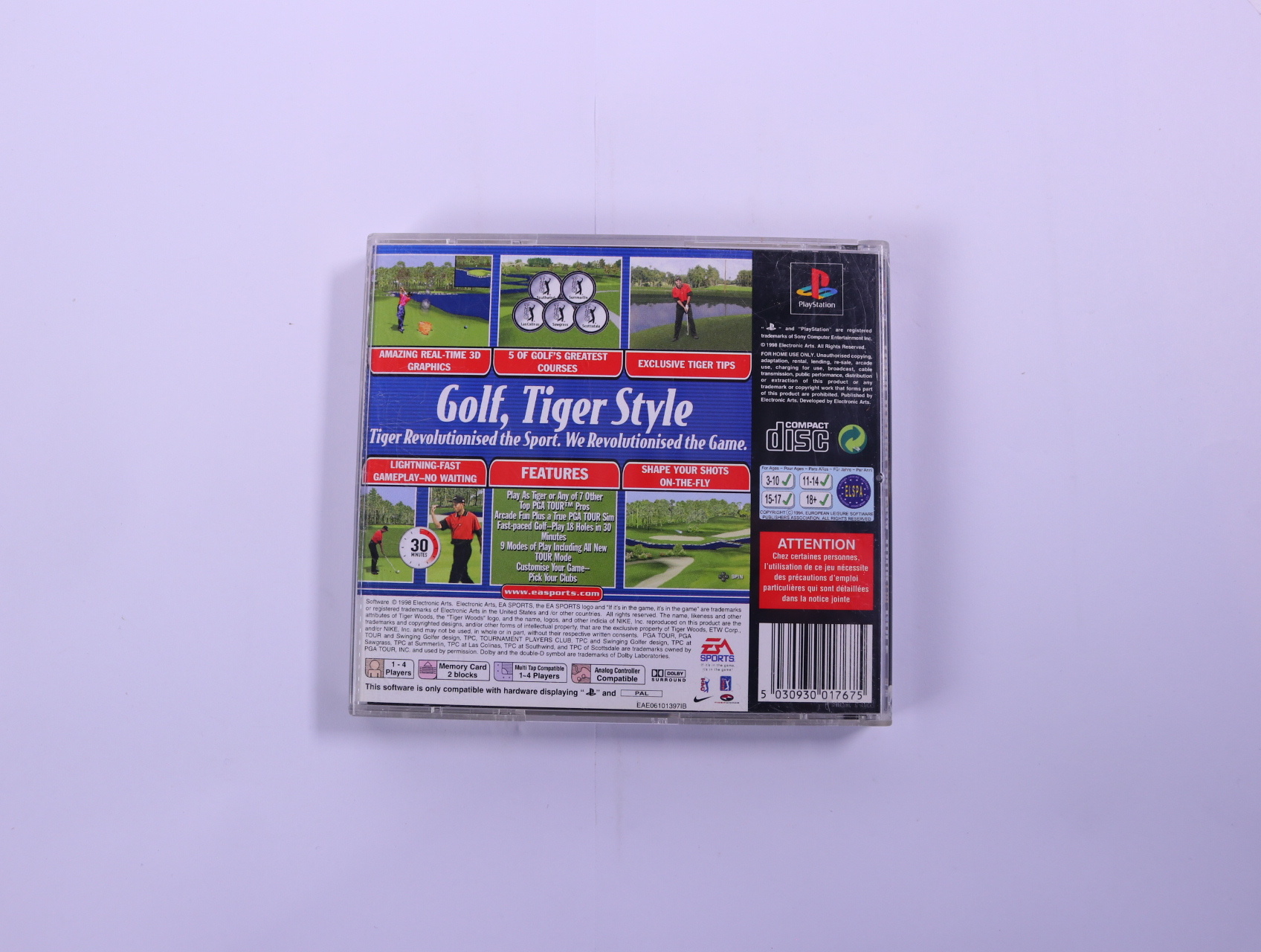 PlayStation 1 - Tiger Woods 99 - productfoto 2