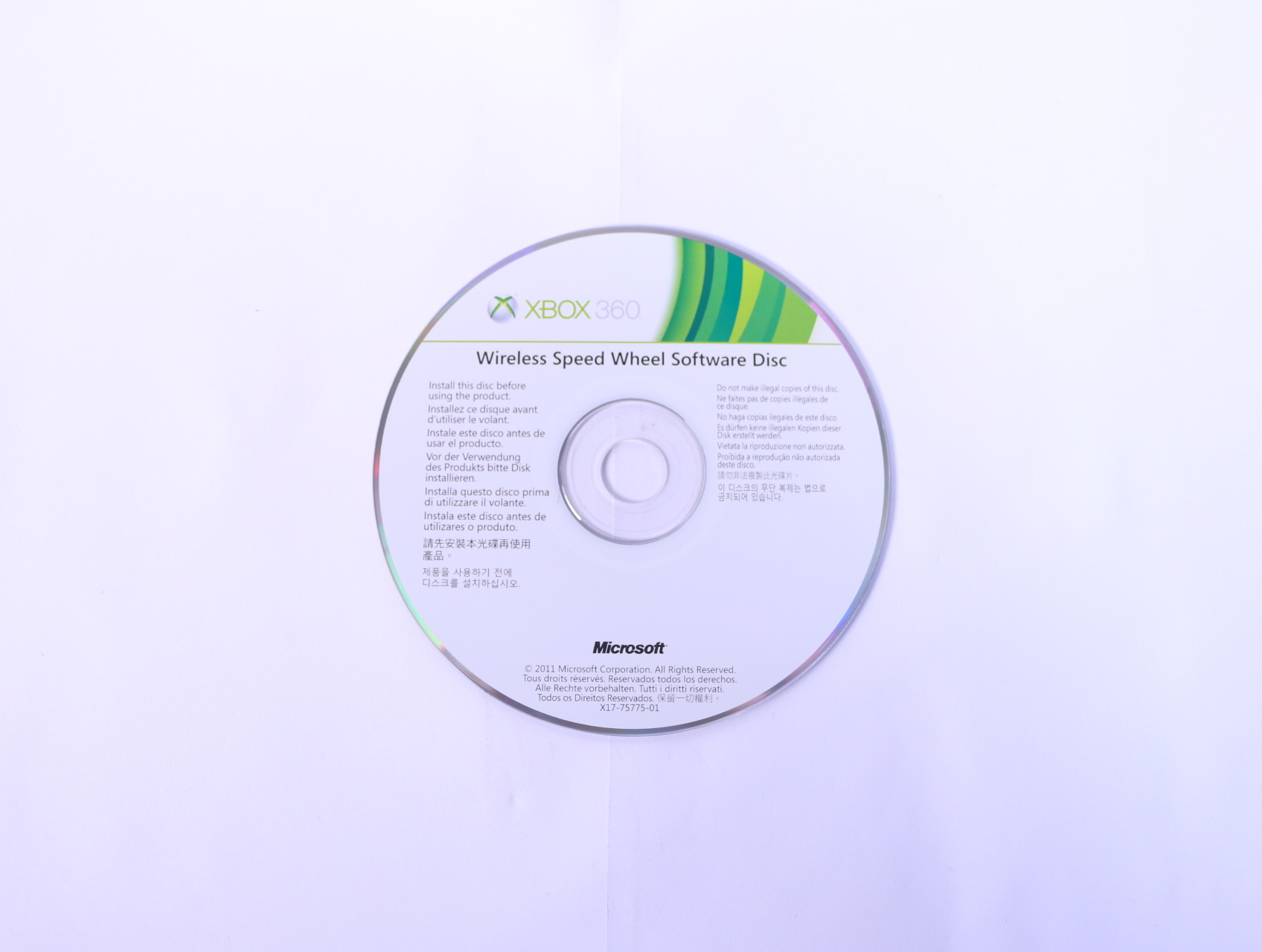 Xbox 360 - Wireless Speed Wheel Software Disc [Geen Hoesje]