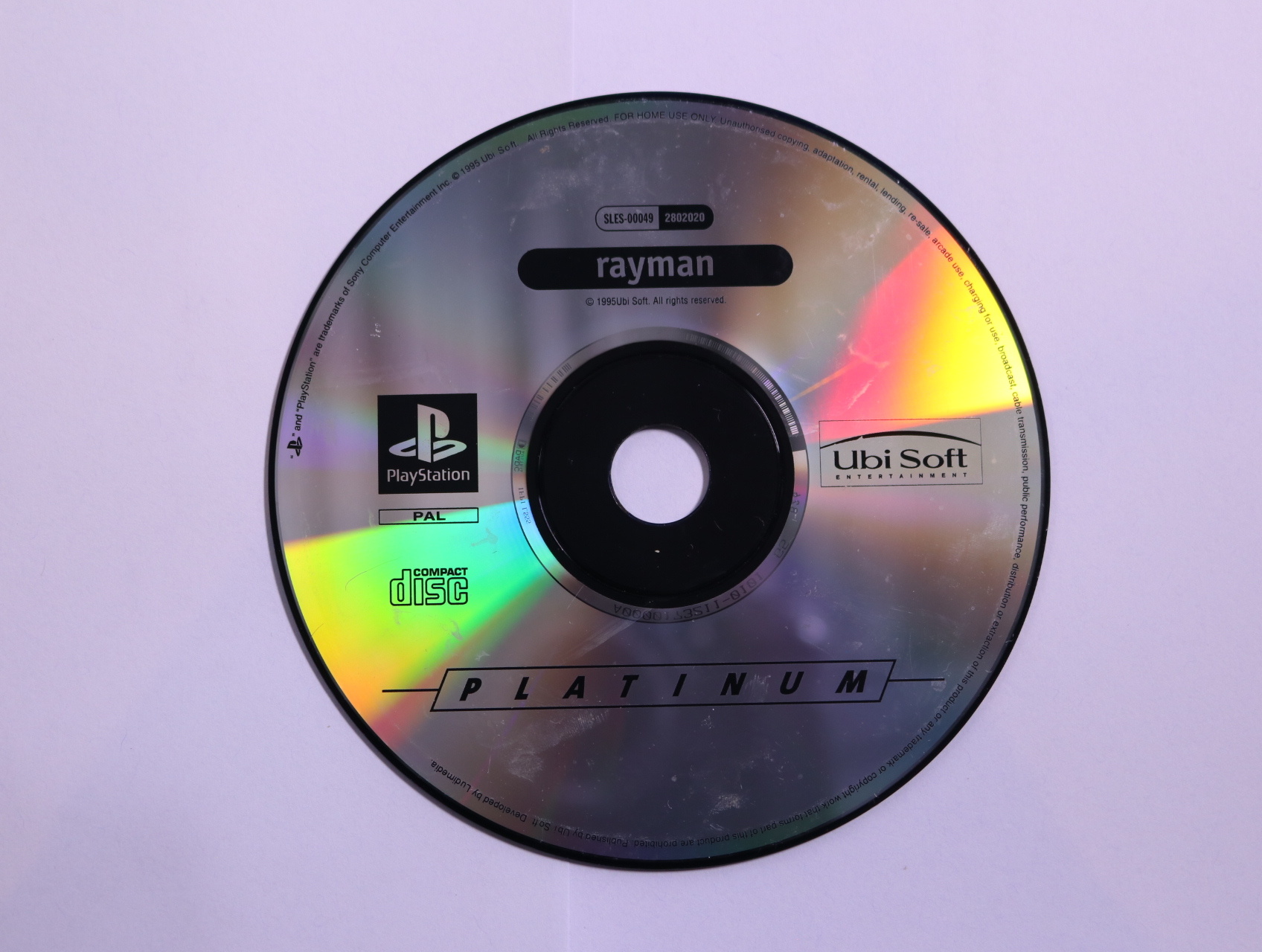 PlayStation 1 - Rayman [Platinum Hits] [Geen Hoesje]