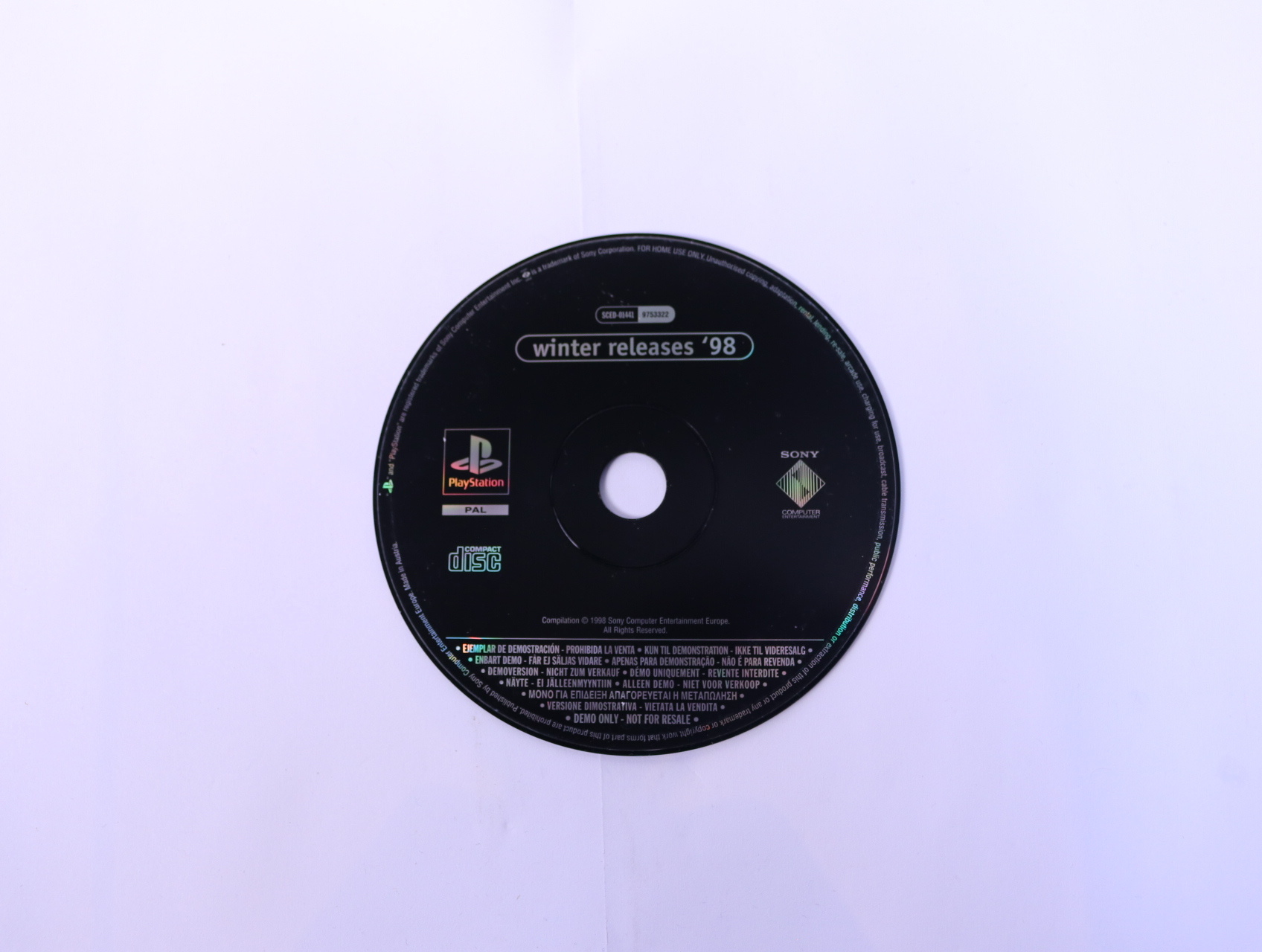 PlayStation 1 - Winter Release 98 [Geen Hoesje]