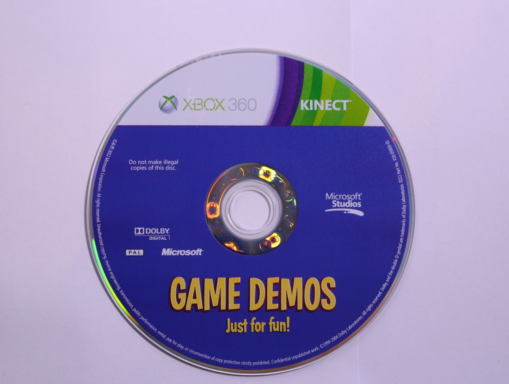 Xbox 360 - Game Demos Just For Fun [Geen Hoesje]