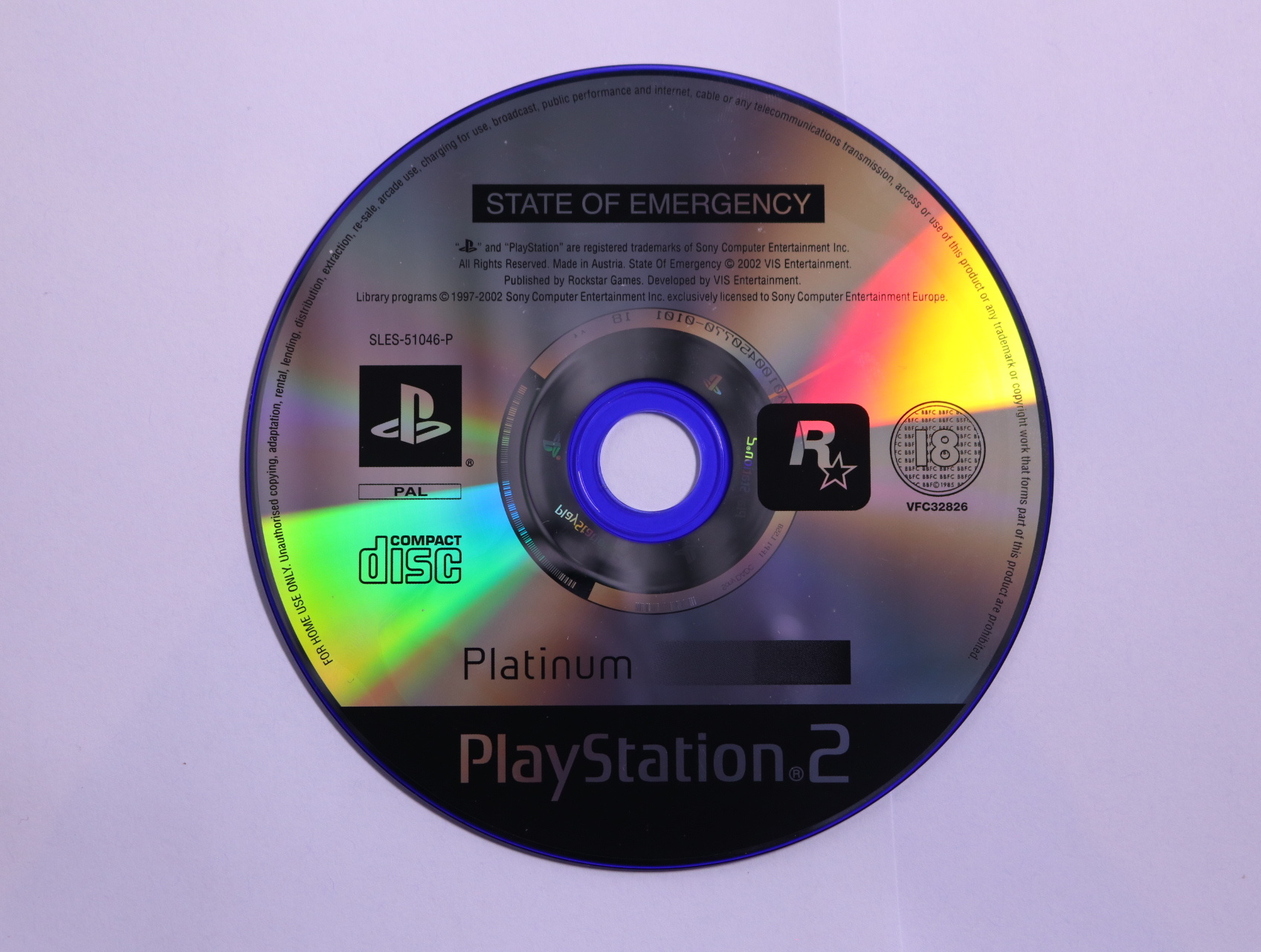 PlayStation 2 - State of Emergency [Platinum] [Geen Hoesje]