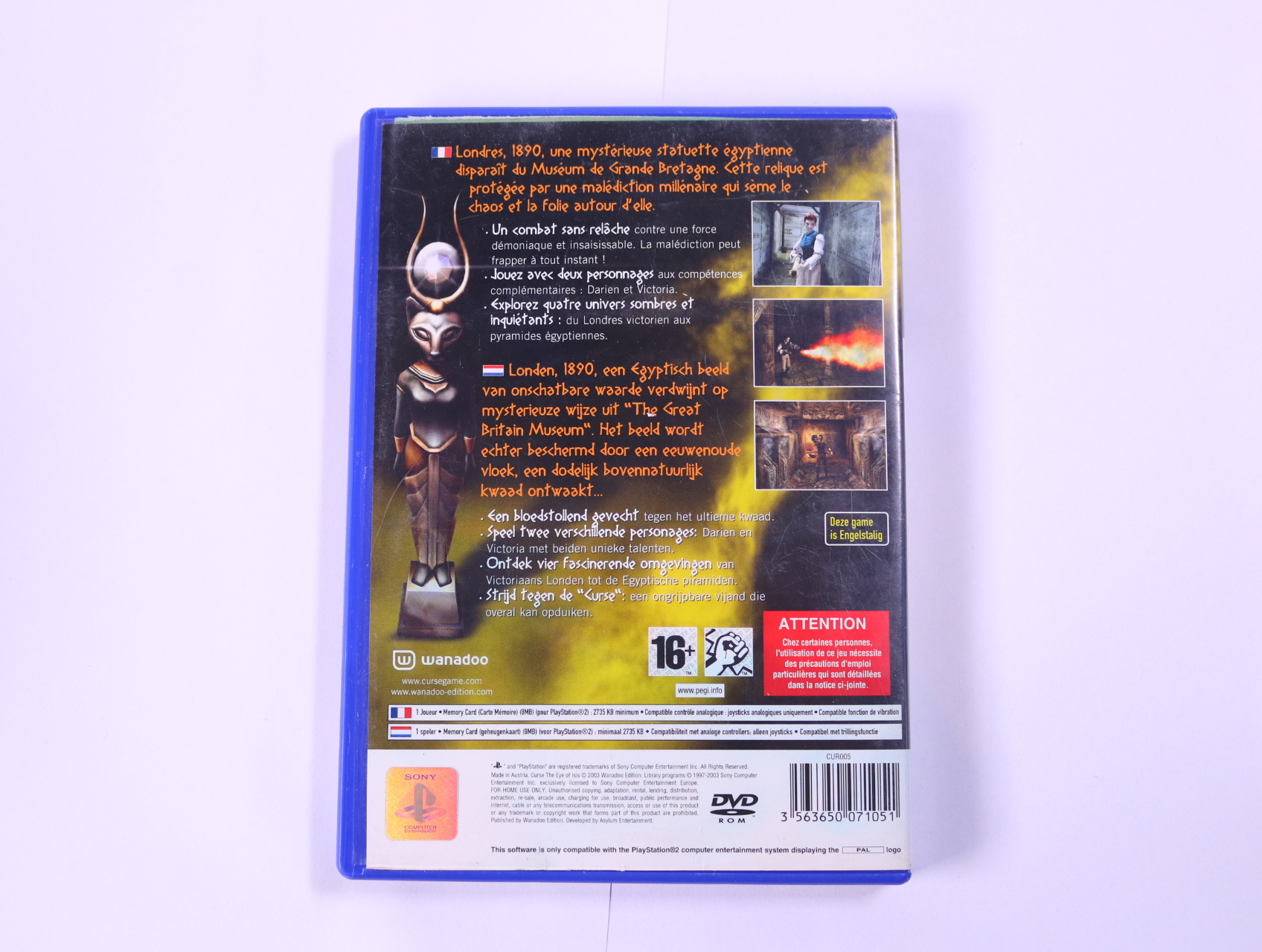 PlayStation 2 - Curse: The Eye of Isis [No Manual] - Asylum Entertainment - productfoto 2