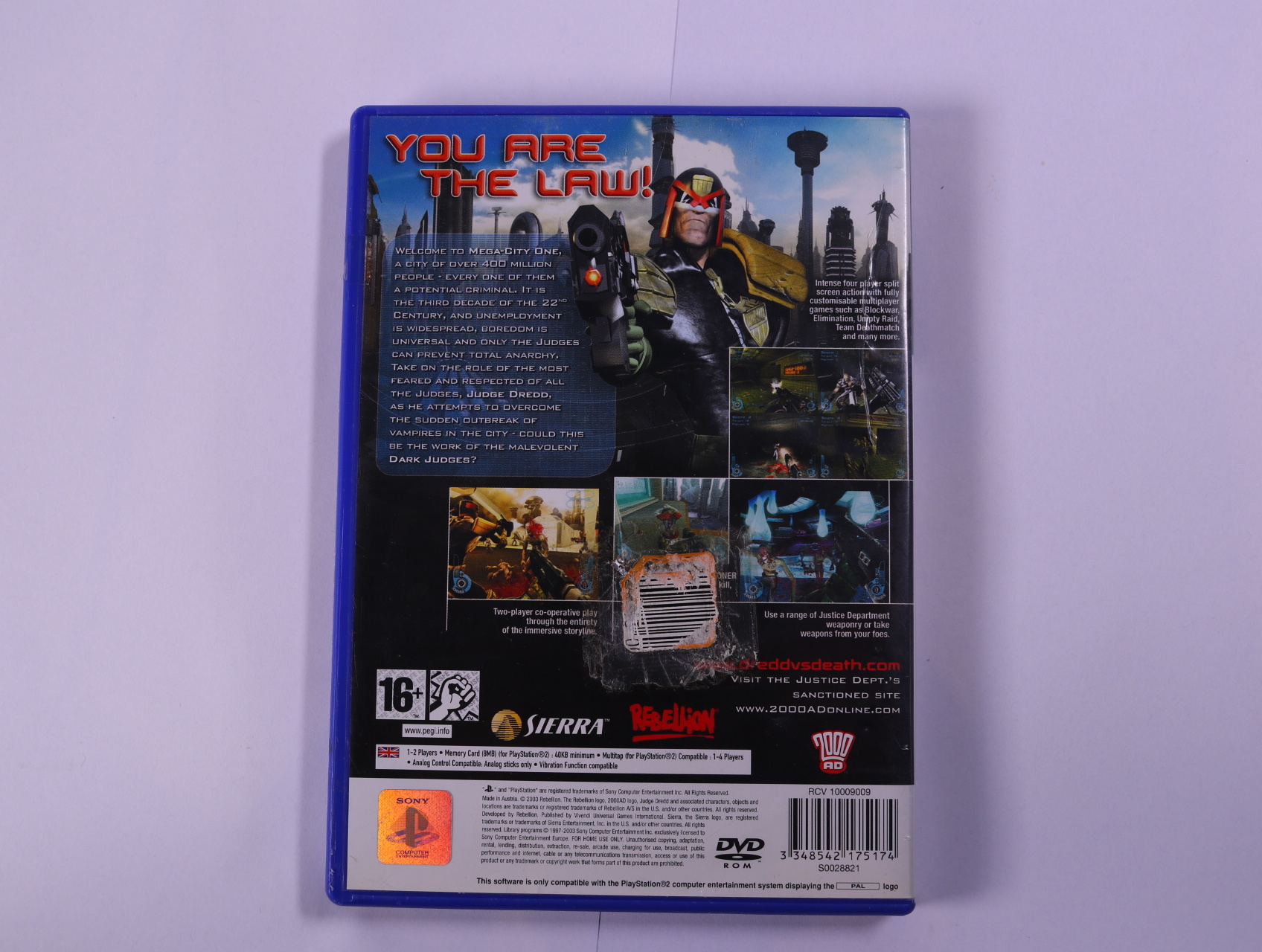 PlayStation 2 - Judge Dredd - productfoto 3
