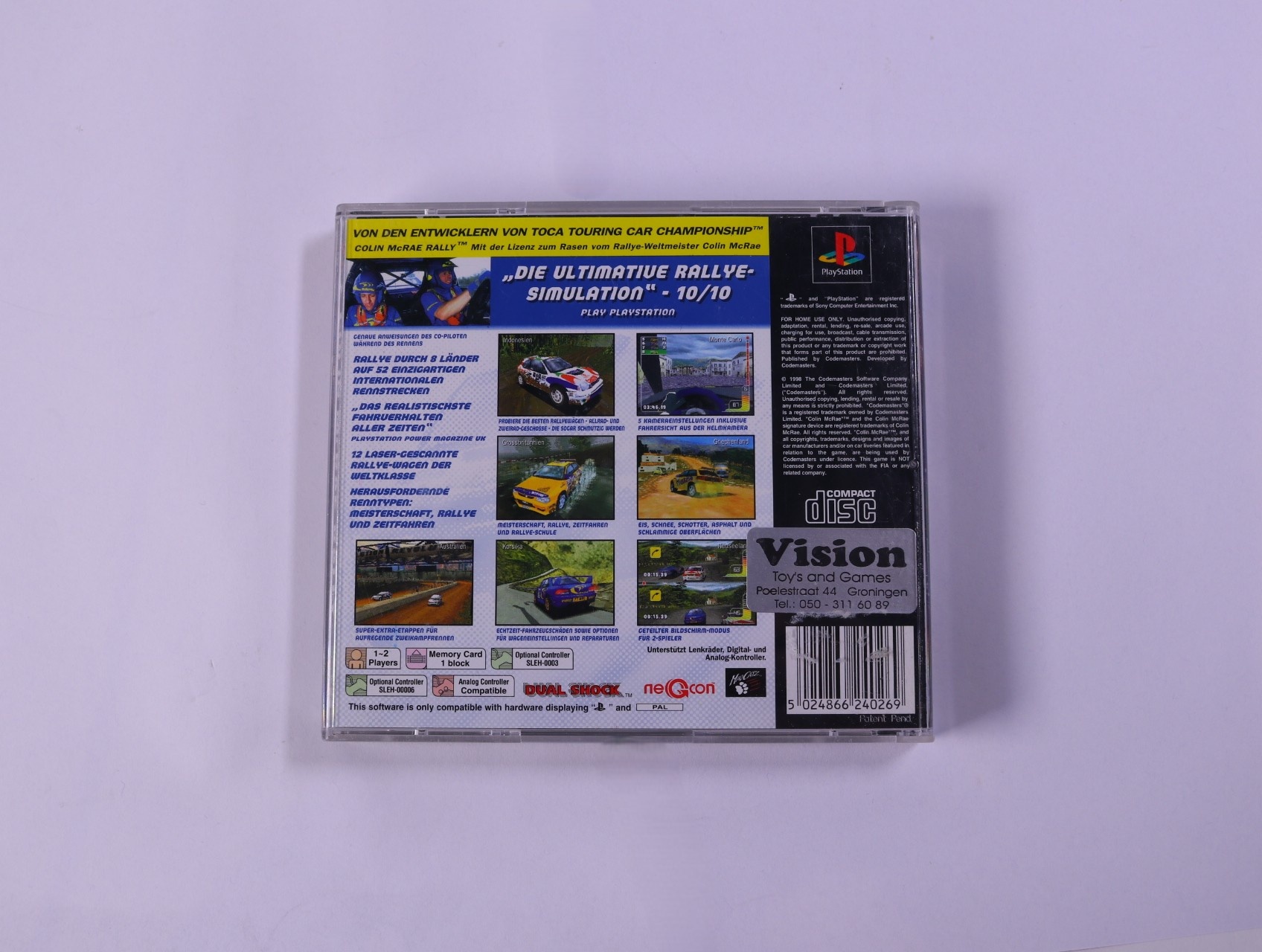 PlayStation 1 - Colin McRae Rally - productfoto 3